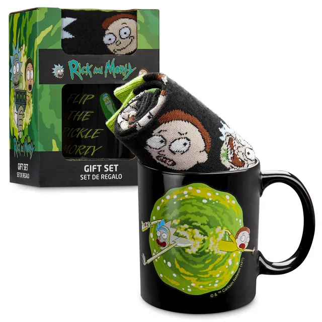 rick-and-morty-mug-pickle-rick-chaussettes-coffret-cadeau image 1