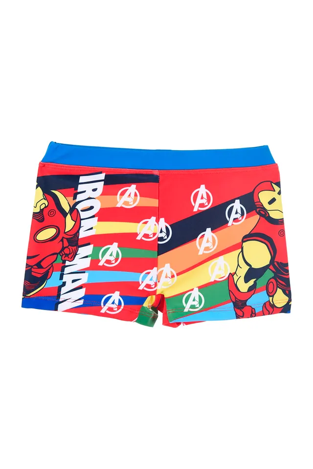marvel-avengers-iron-man-short-de-bain-gar-on-bleu-8-ans image 1