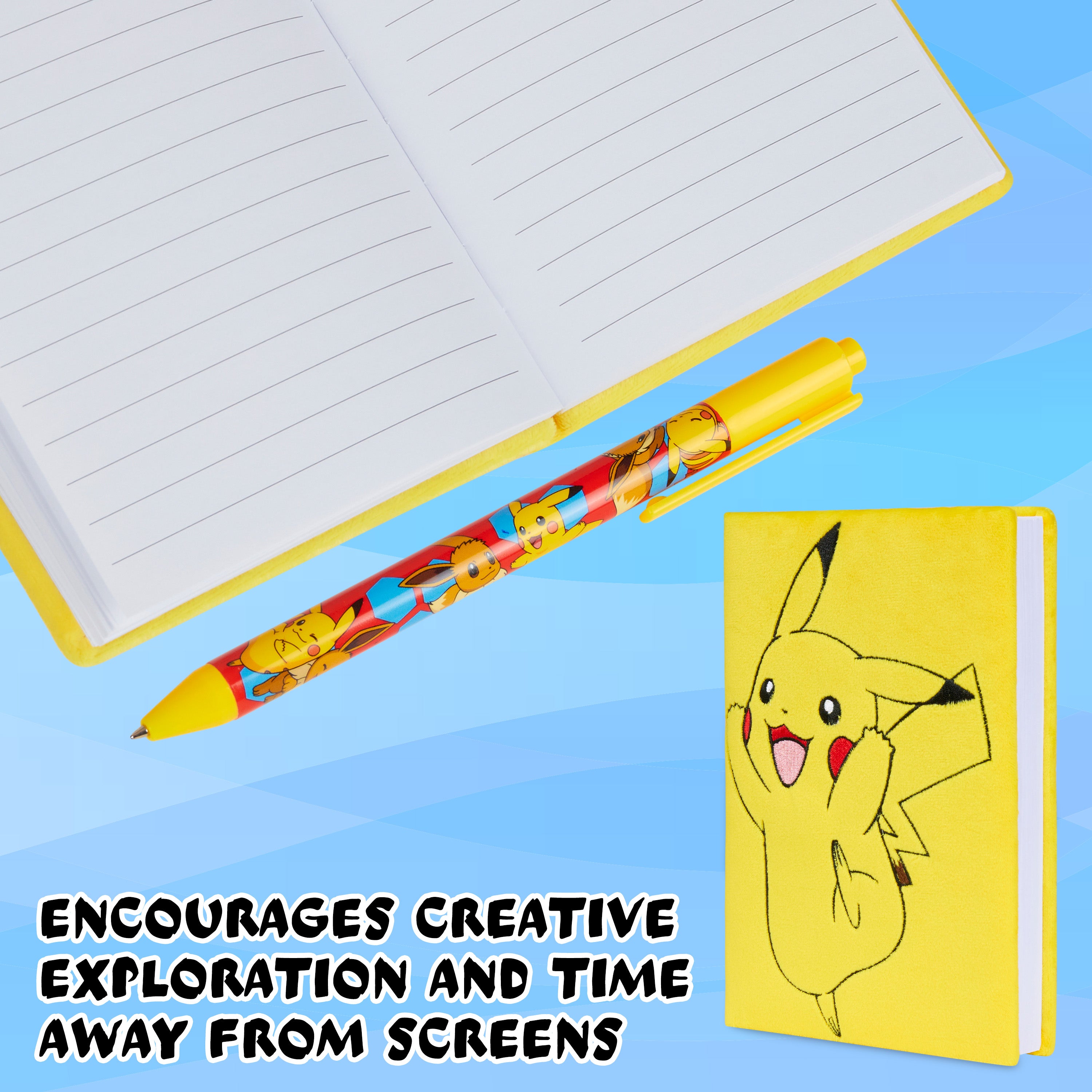 pok-mon-carnet-stylo-set-papeterie-notebook-ballpen-pikachu image 5