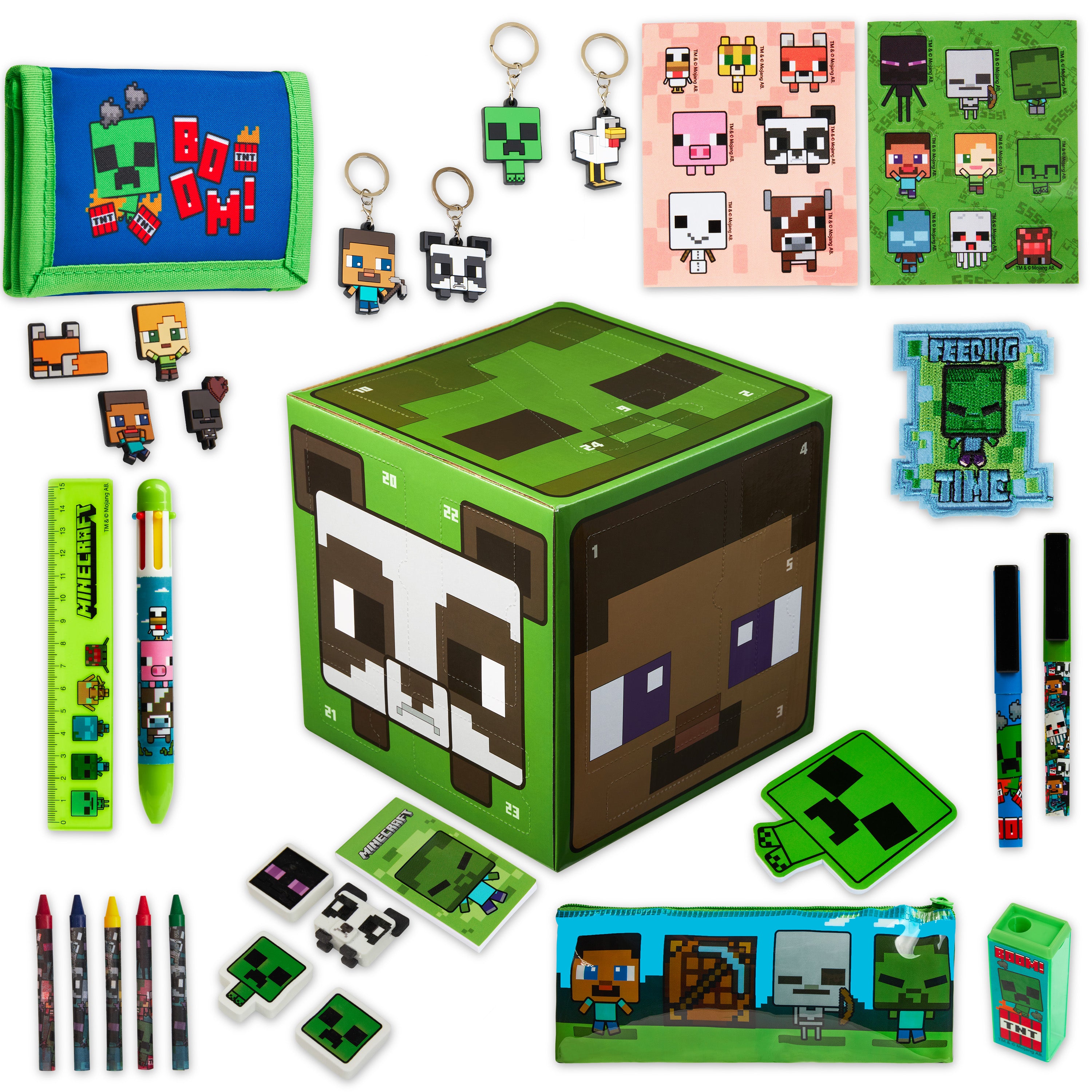 minecraft-calendrier-avent-2025-enfant-24-surprises-papeterie image 1