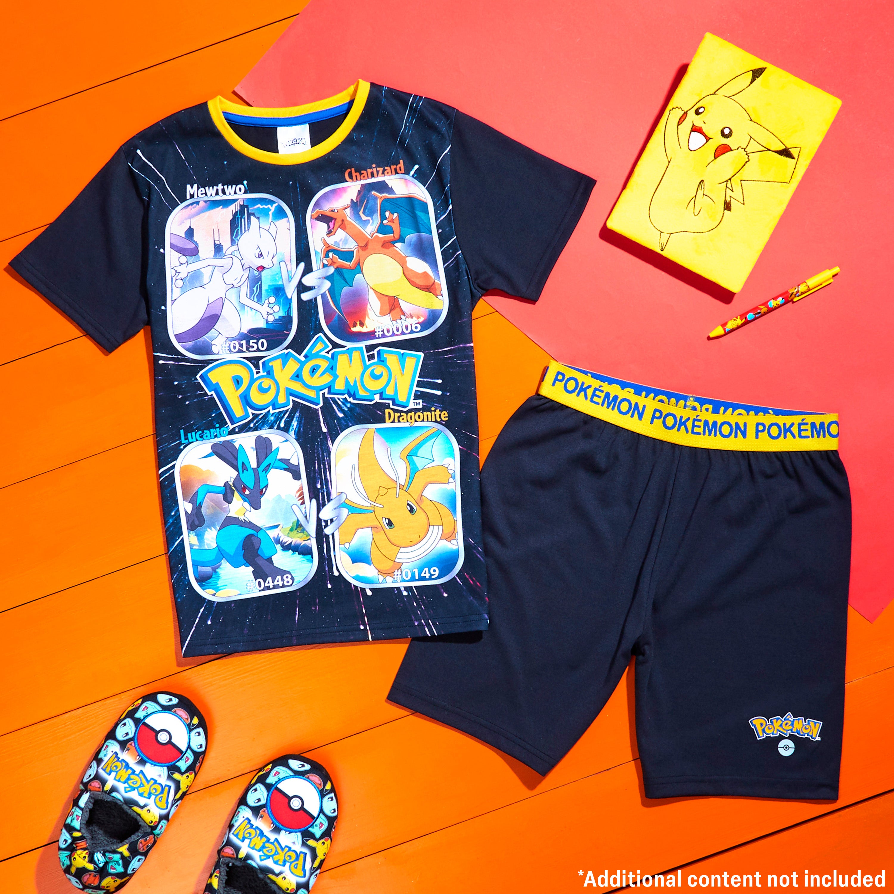 pok-mon-pyjama-court-gar-on-noir-jaune-7-8-ans image 2