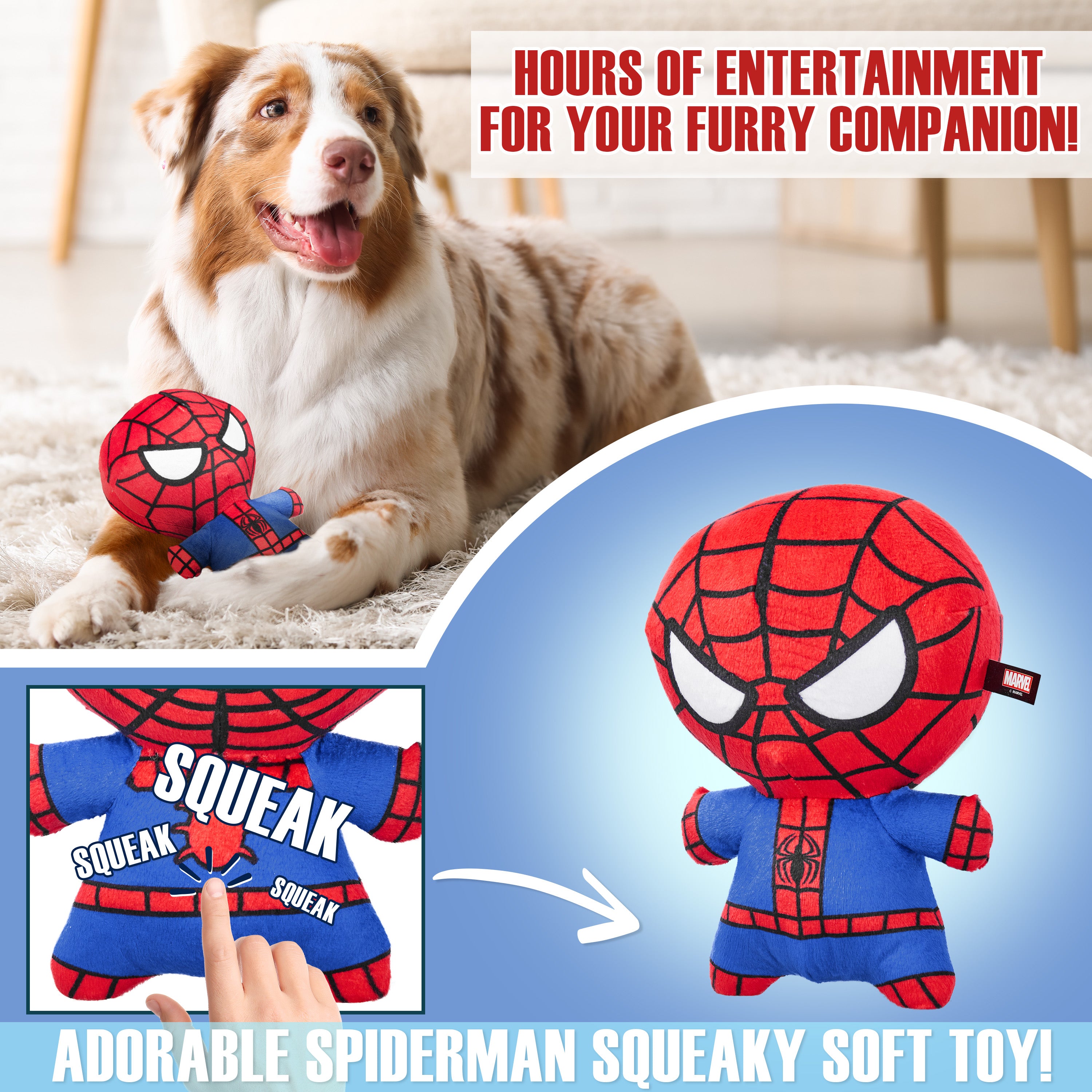marvel-set-jouet-peluche-chien-gamelle-antid-rapante-spiderman image 4