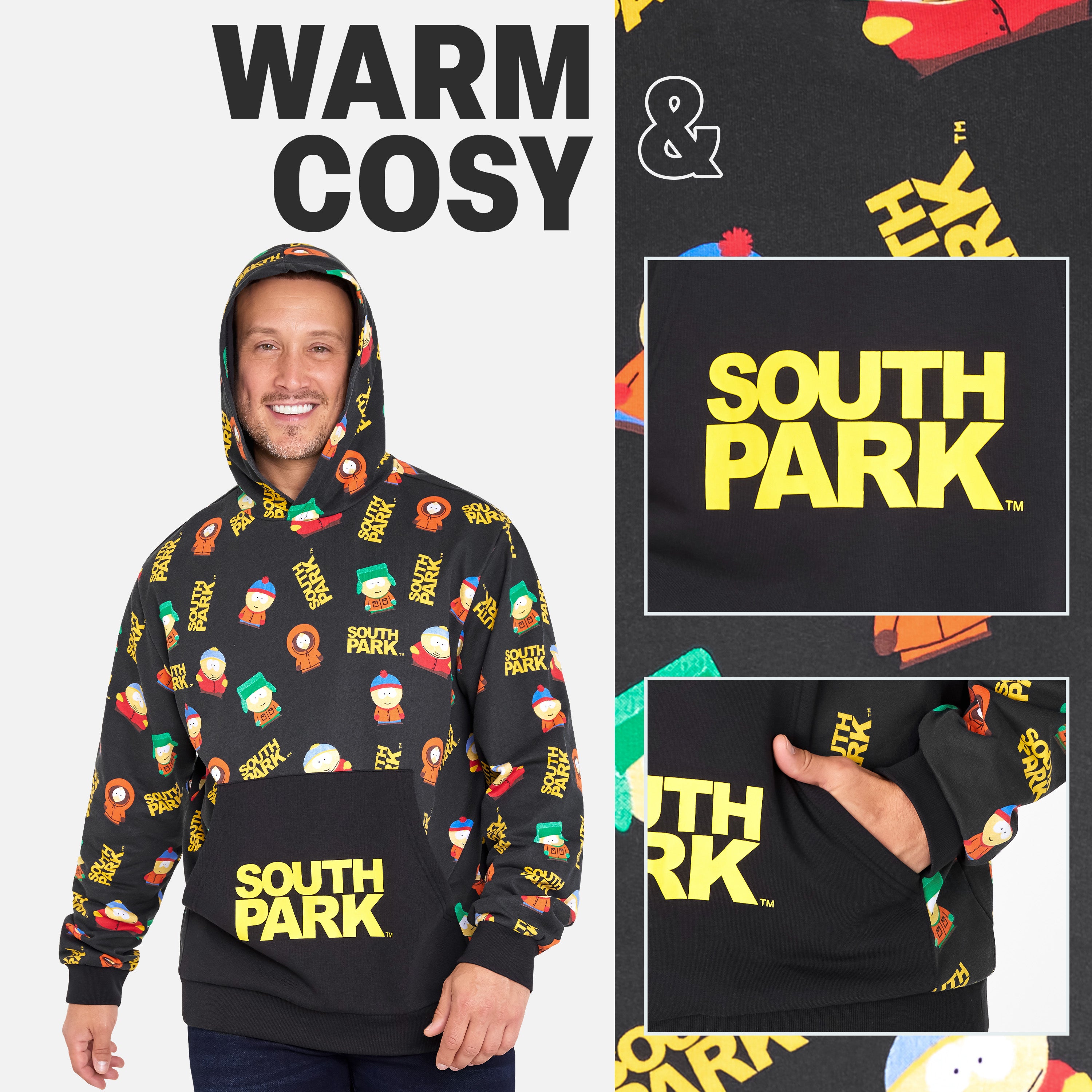 south-park-sweat-capuche-homme-molleton-s image 4