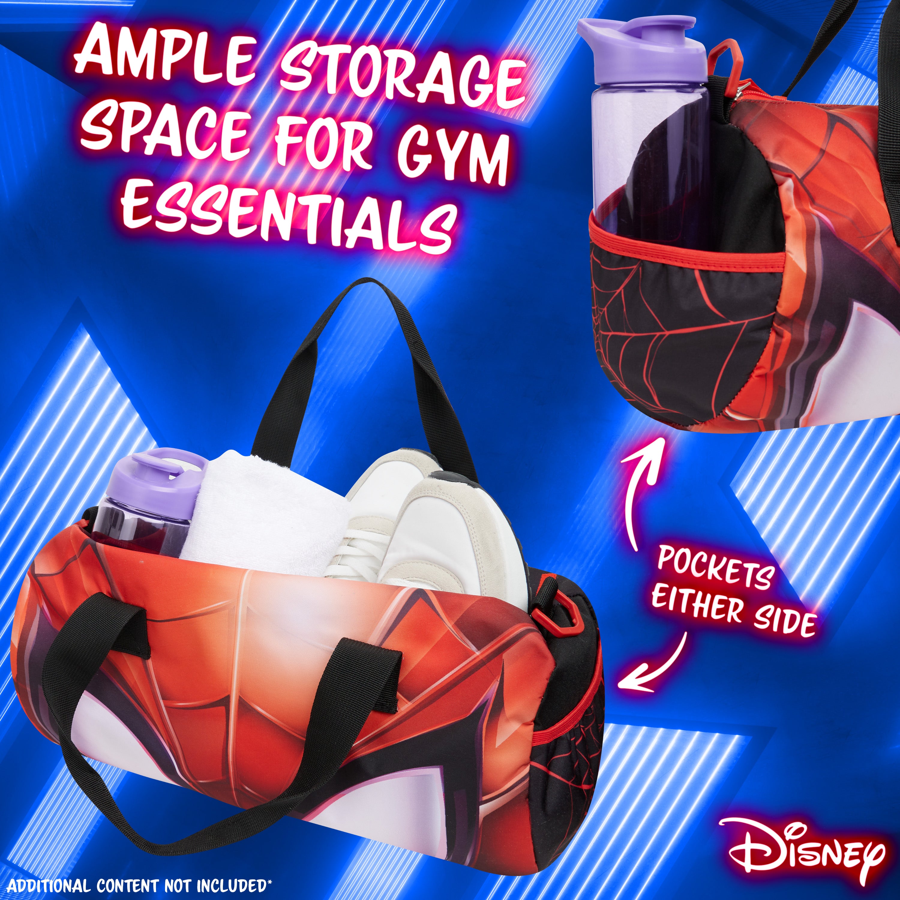 disney-spiderman-sac-de-sport-enfant-noir-rouge-40-cm image 4