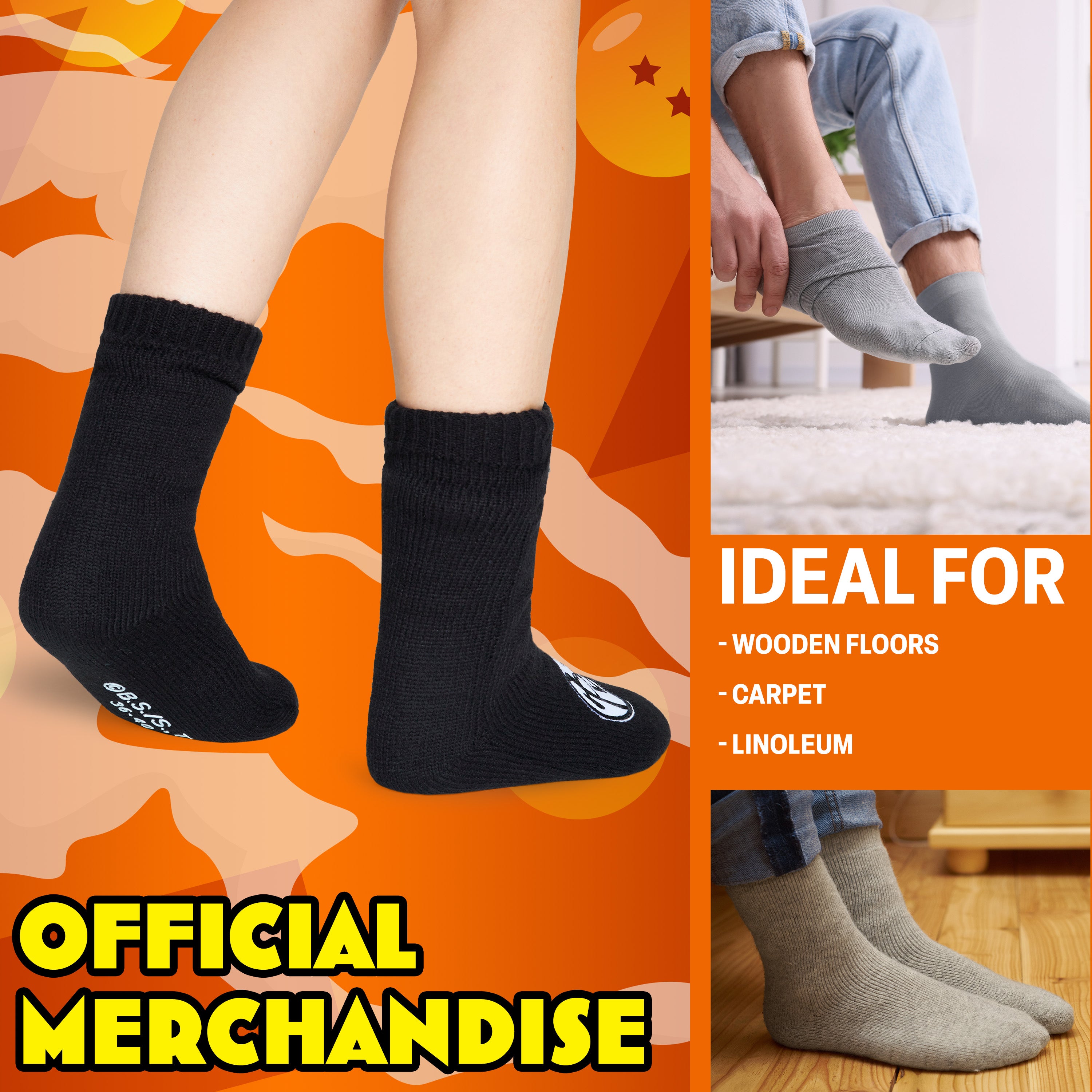 dragon-ball-z-chaussettes-pilou-gar-on-noir image 5