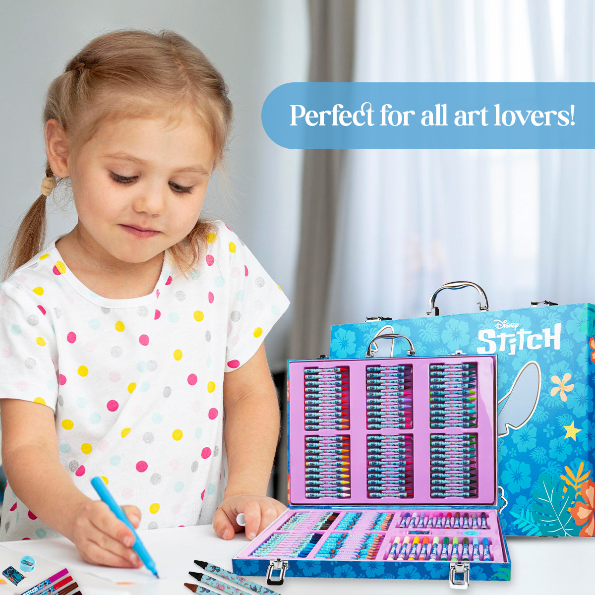 get-trend-school-coffret-stitch-130-pi-ces-coloriage-feutres image 4