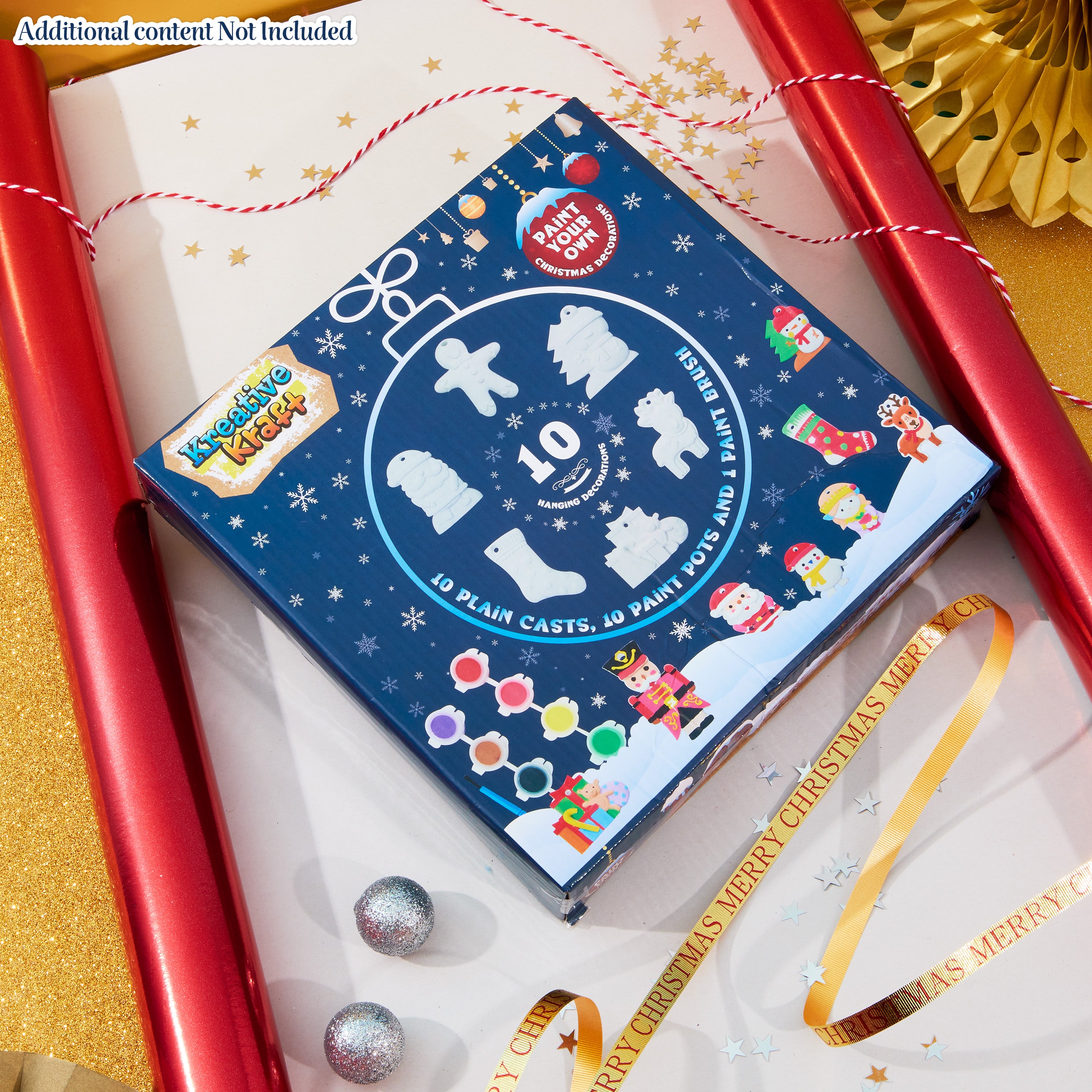 kreativekraft-kit-peinture-d-corations-no-l-enfant-10-pi-ces image 2