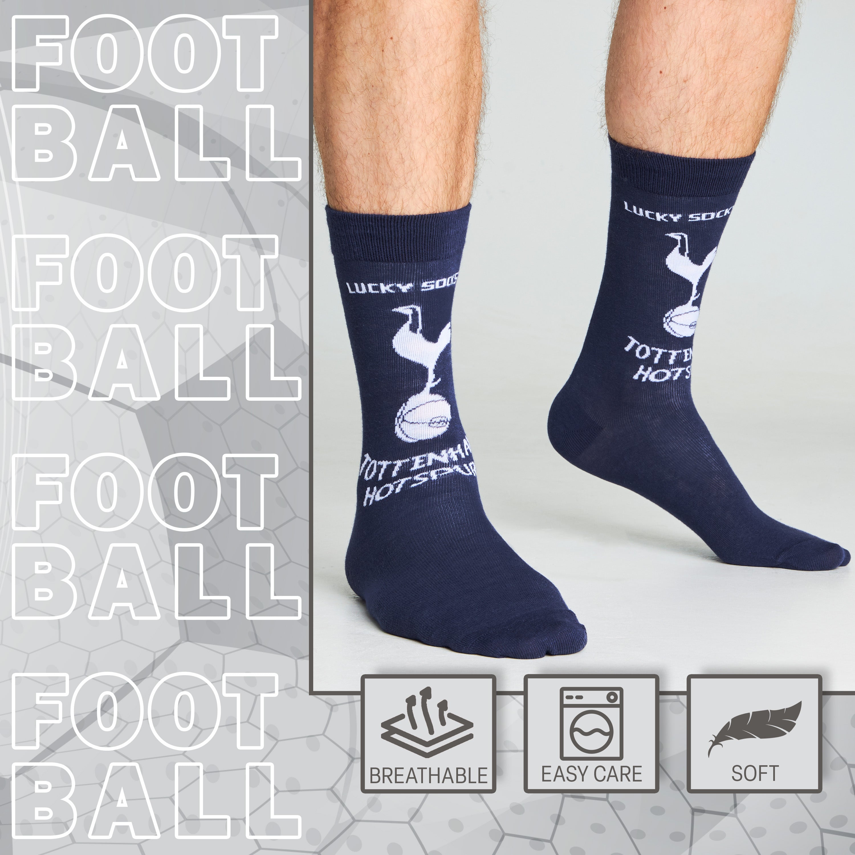 tottenham-hotspur-chaussettes-homme-lot-4-coton-respirant image 3