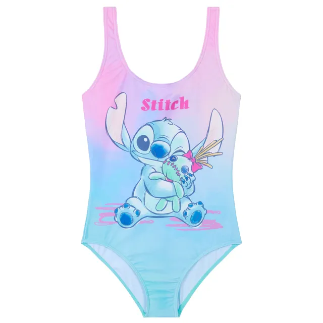 disney-maillot-une-pi-ce-fille-stitch-extensible-7-8-ans image 1