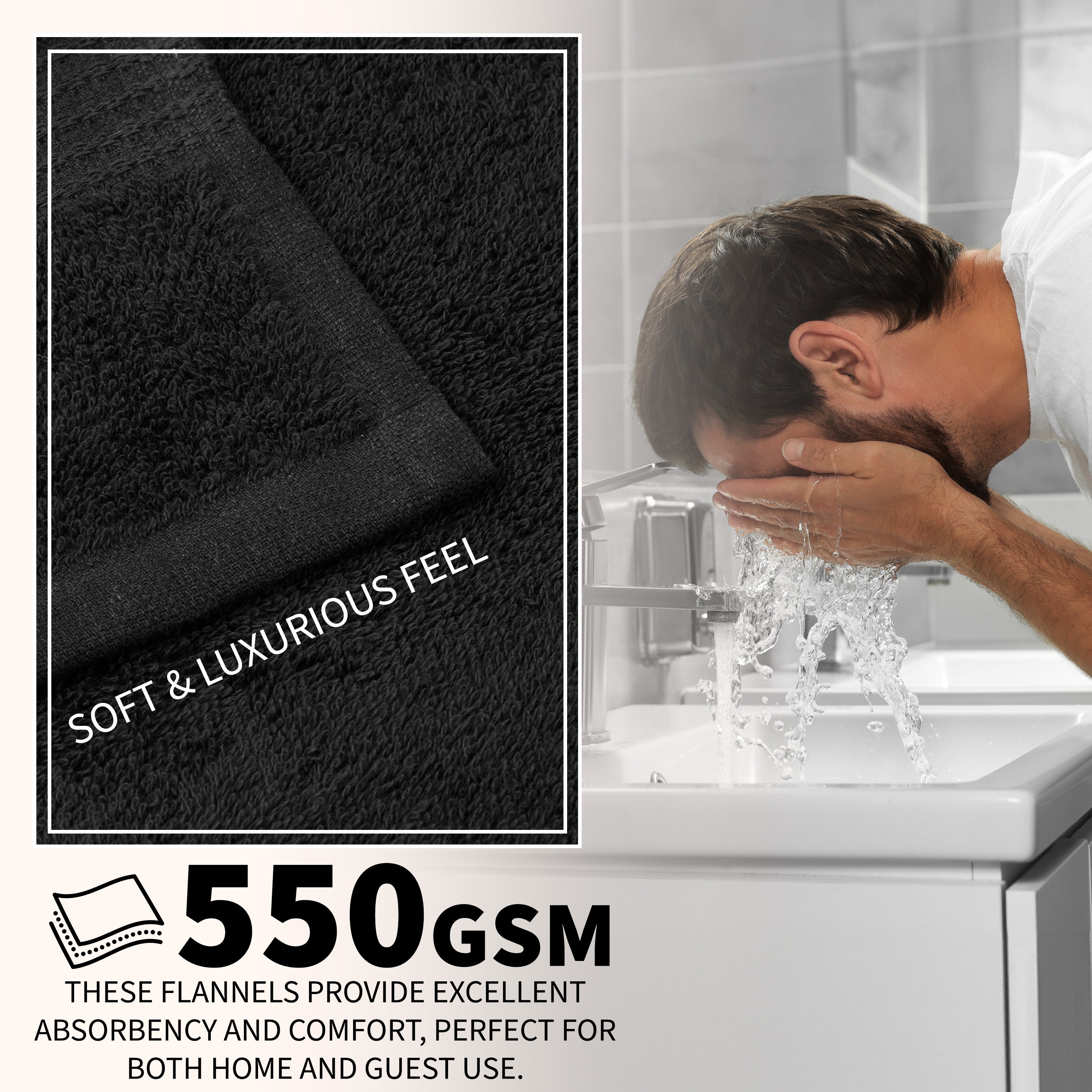 citycomfort-gants-toilette-coton-blanc-lot-12-30x30 image 4