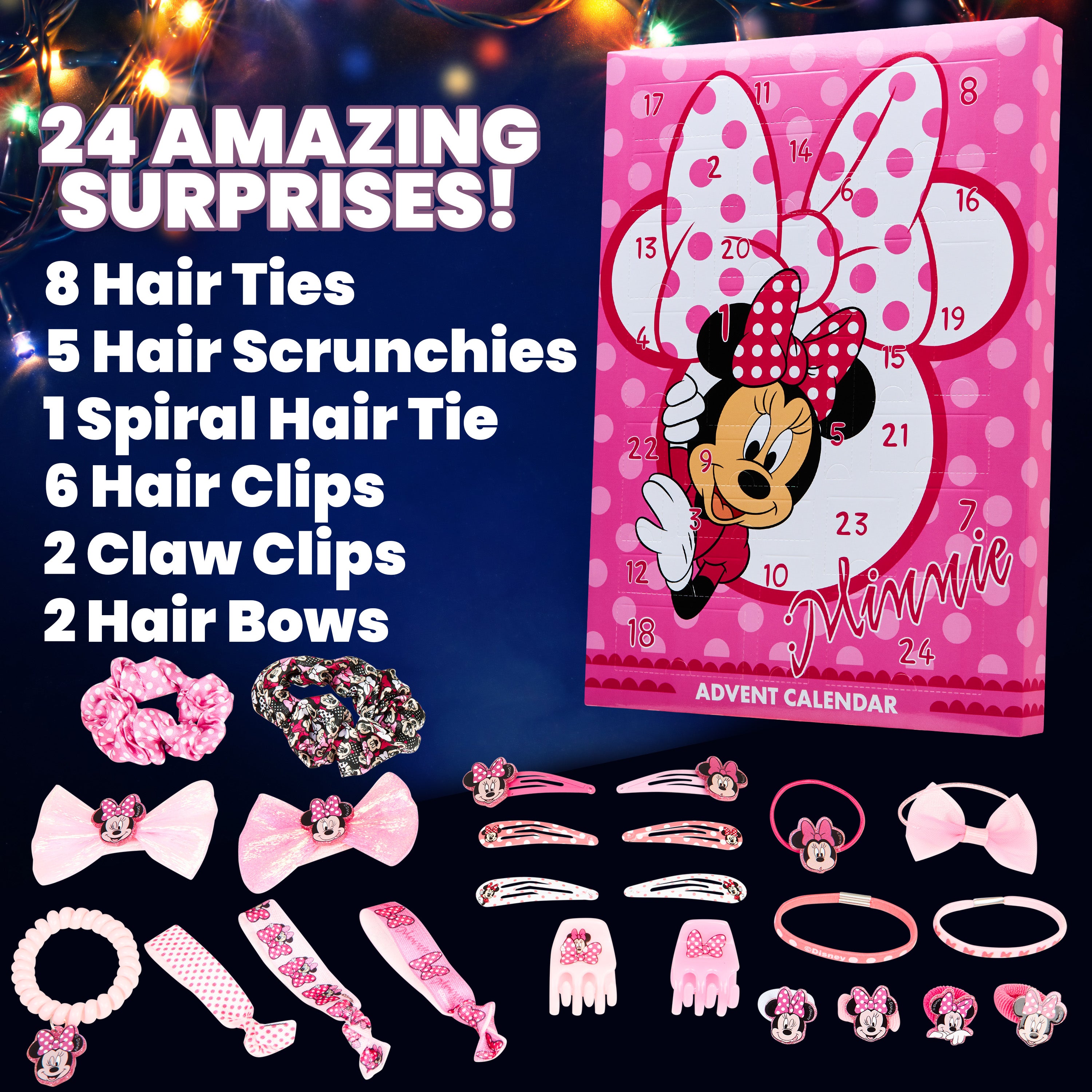 disney-minnie-calendrier-de-l-avent-fille-accessoires-cheveux image 6