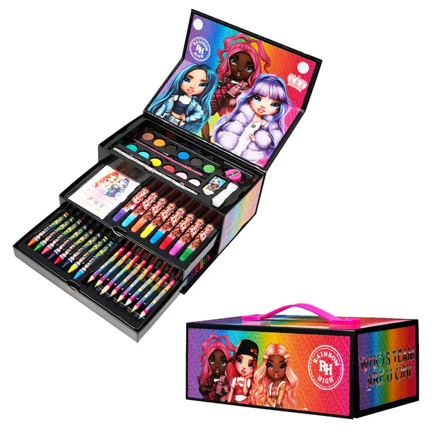 rainbow-high-coffret-dessin-enfant-40-pi-ces-mallette image 1
