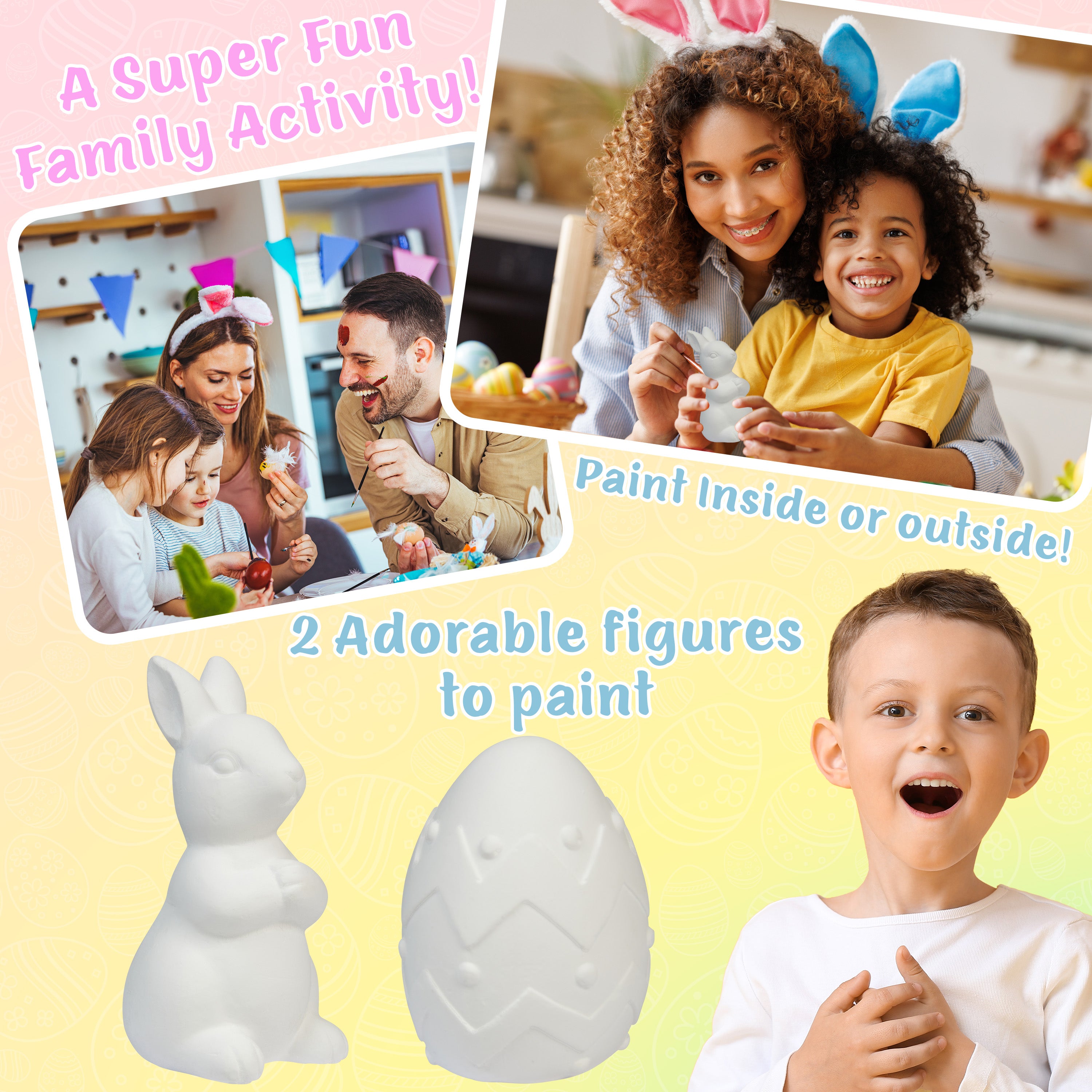 kreativekraft-kit-peinture-p-ques-lapin-et-oeuf-2-pi-ces image 3