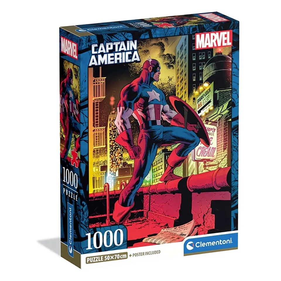 clementoni-puzzle-marvel-captain-america-1000-pieces image 1