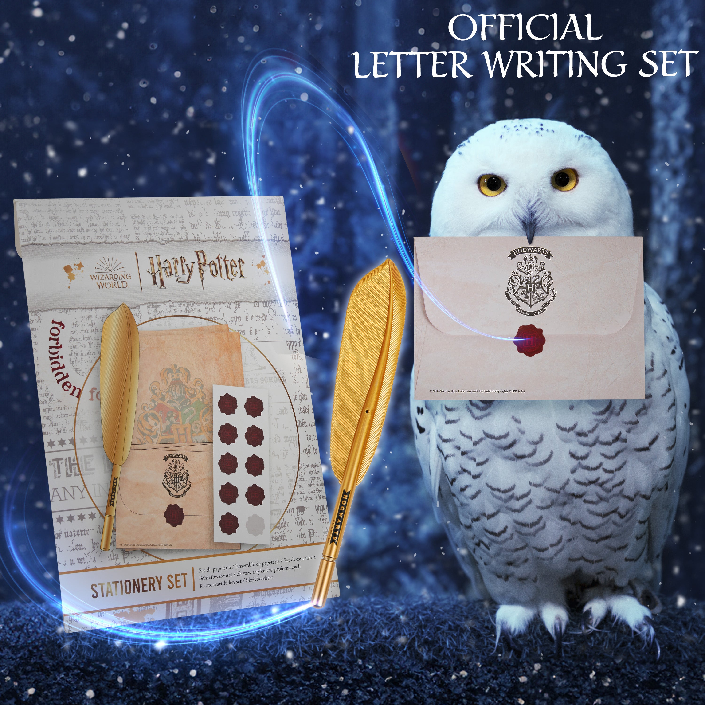 harry-potter-kit-criture-lettres-enveloppes-plume-enfant image 2