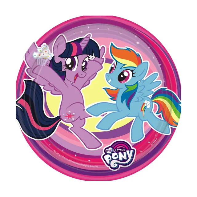 my-little-pony-assiettes-carton-18-cm-lot-8-f-te image 1