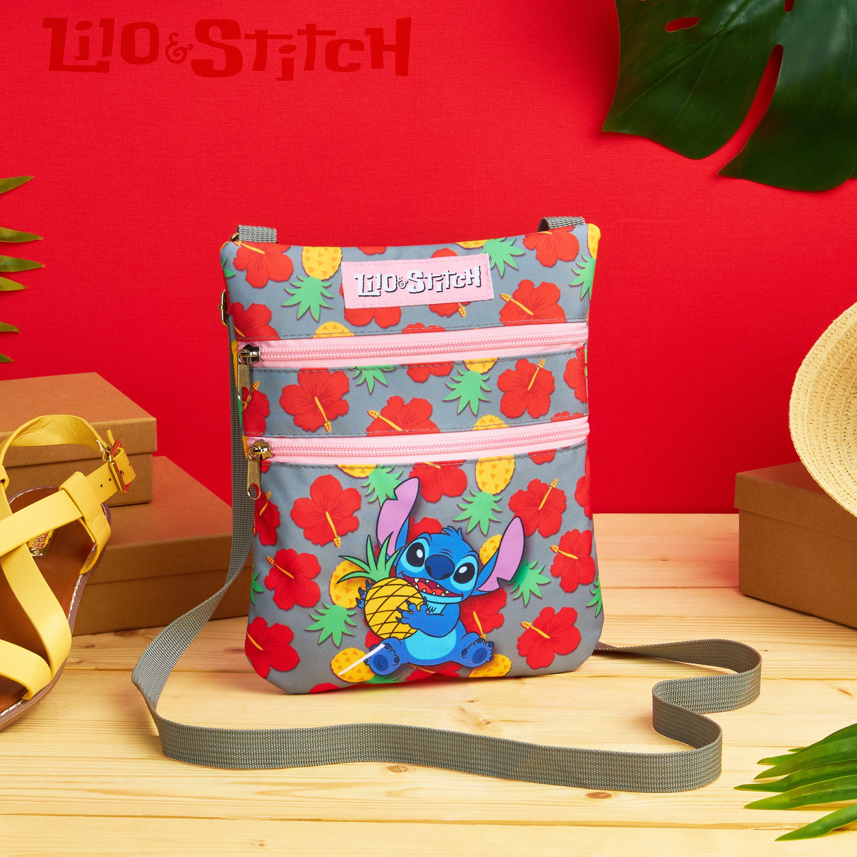 disney-stitch-sac-bandouli-re-fille-sangle-r-glable-bleu image 2