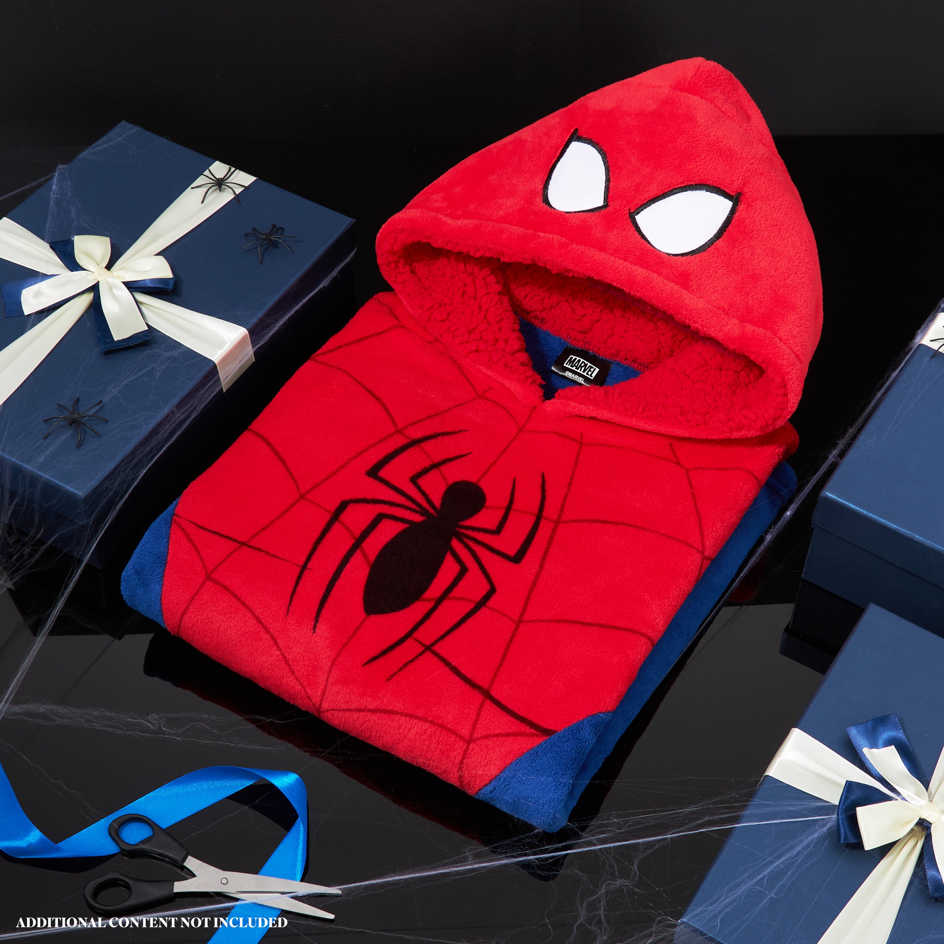 marvel-spider-man-plaid-hoodie-enfant-oversize-polaire image 2
