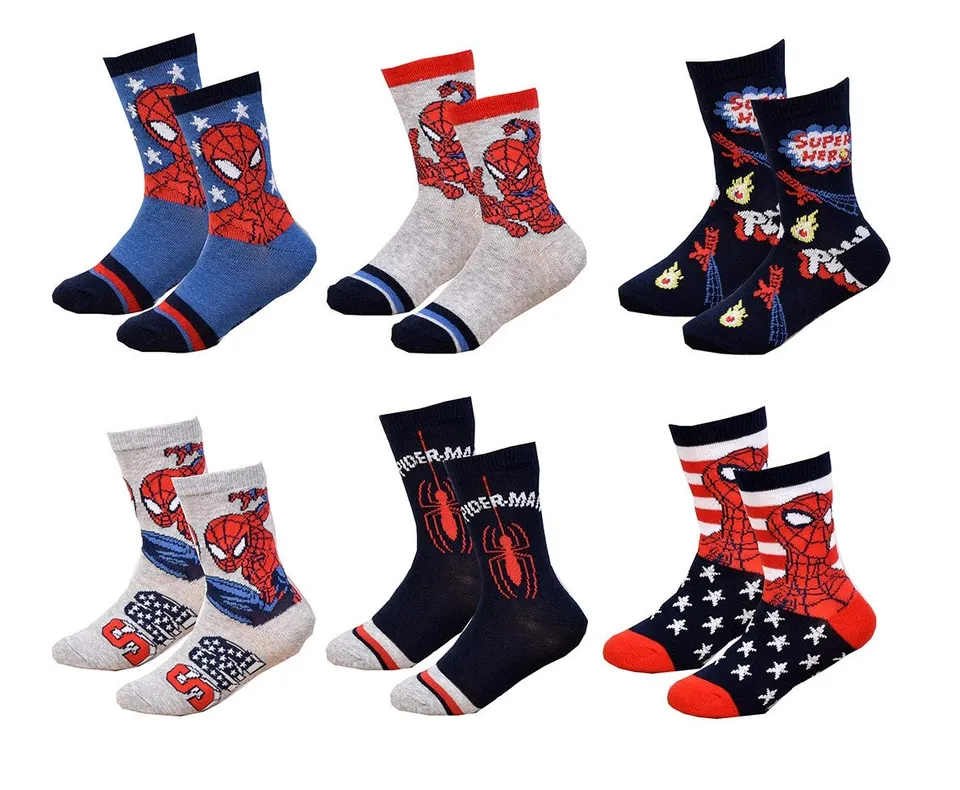 marvel-spider-man-chaussettes-enfant-fantaisie-pack image 1