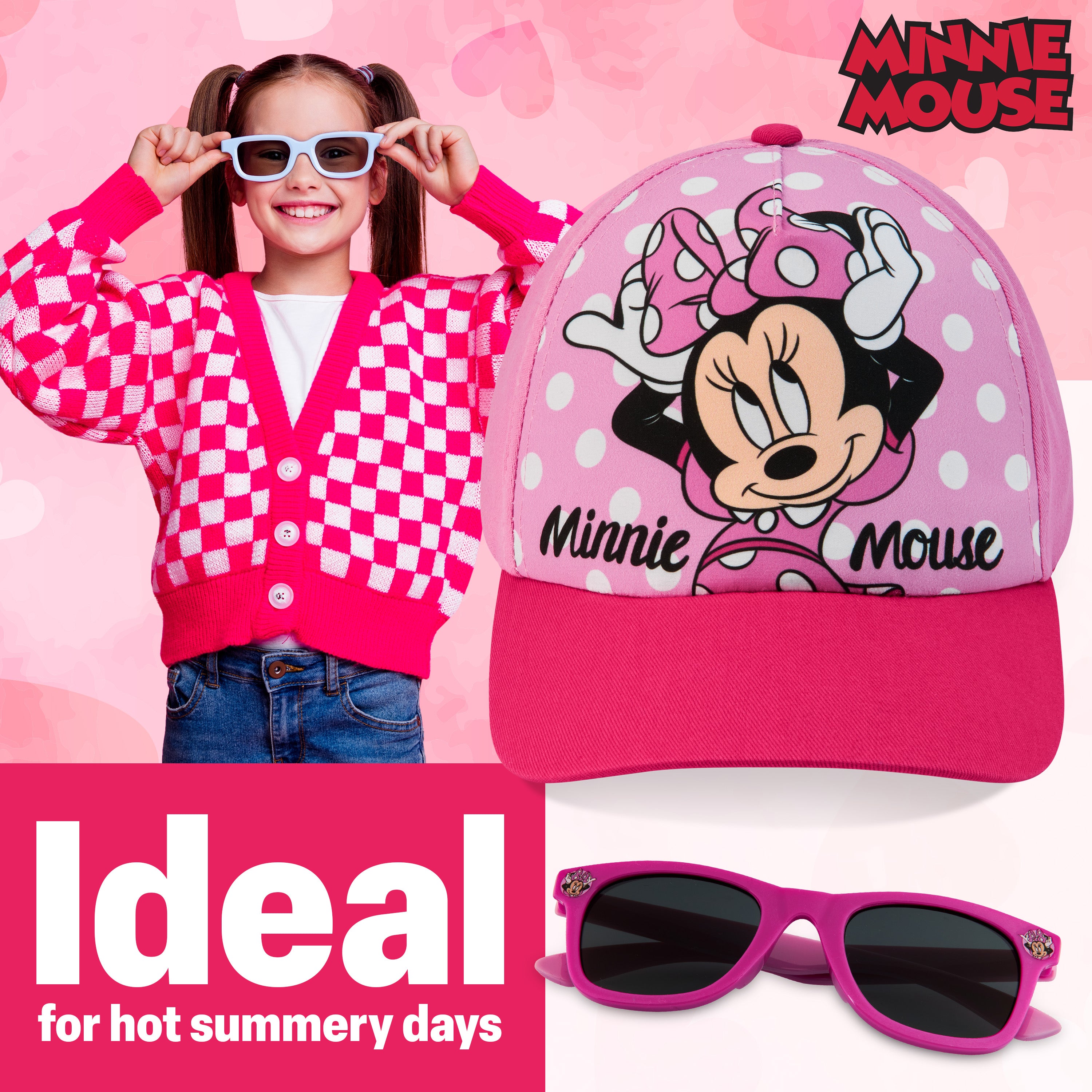 disney-minnie-mouse-casquette-lunettes-fille-soleil image 3