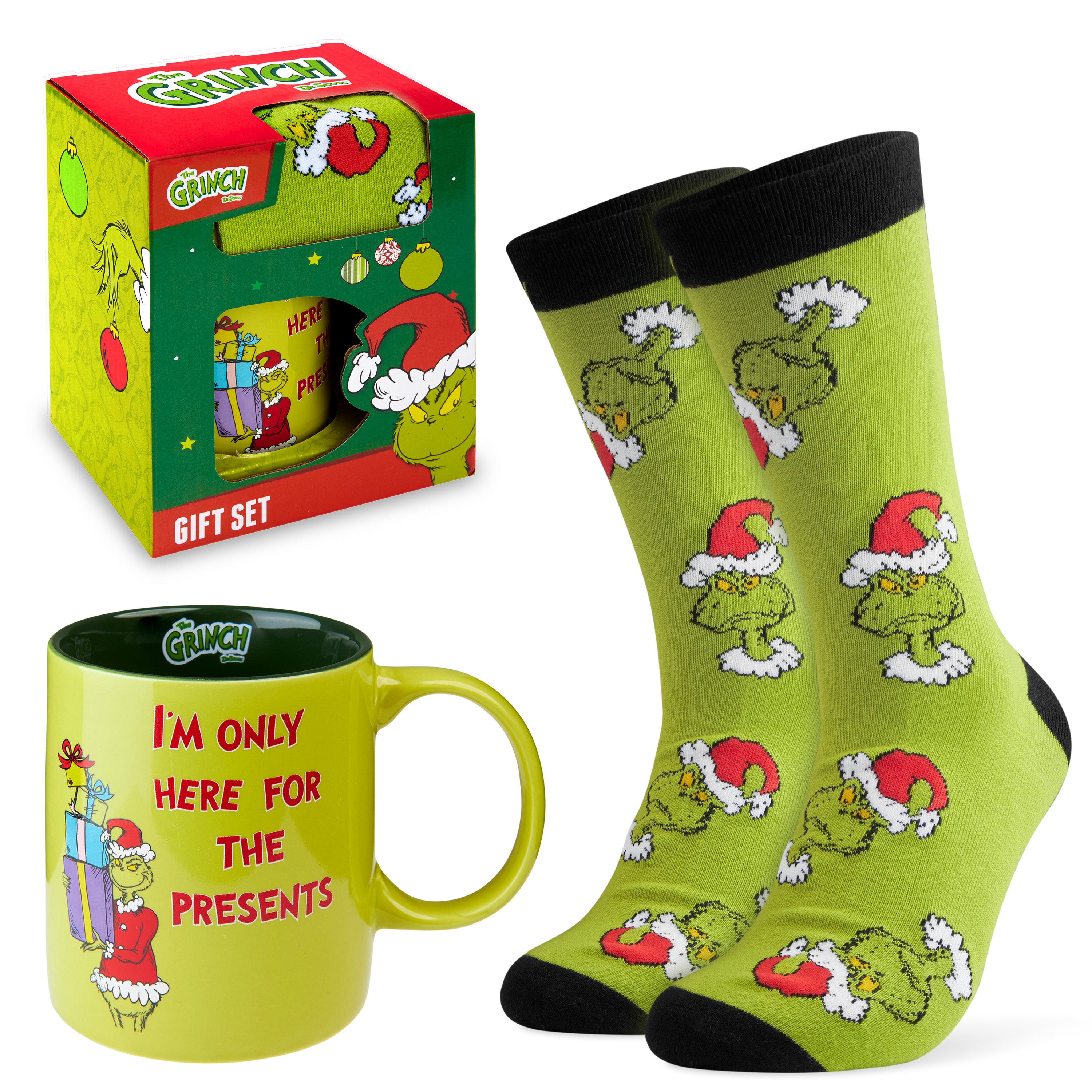 get-trend-home-kitchen-coffret-grinch-mug-325-ml-chaussettes image 1