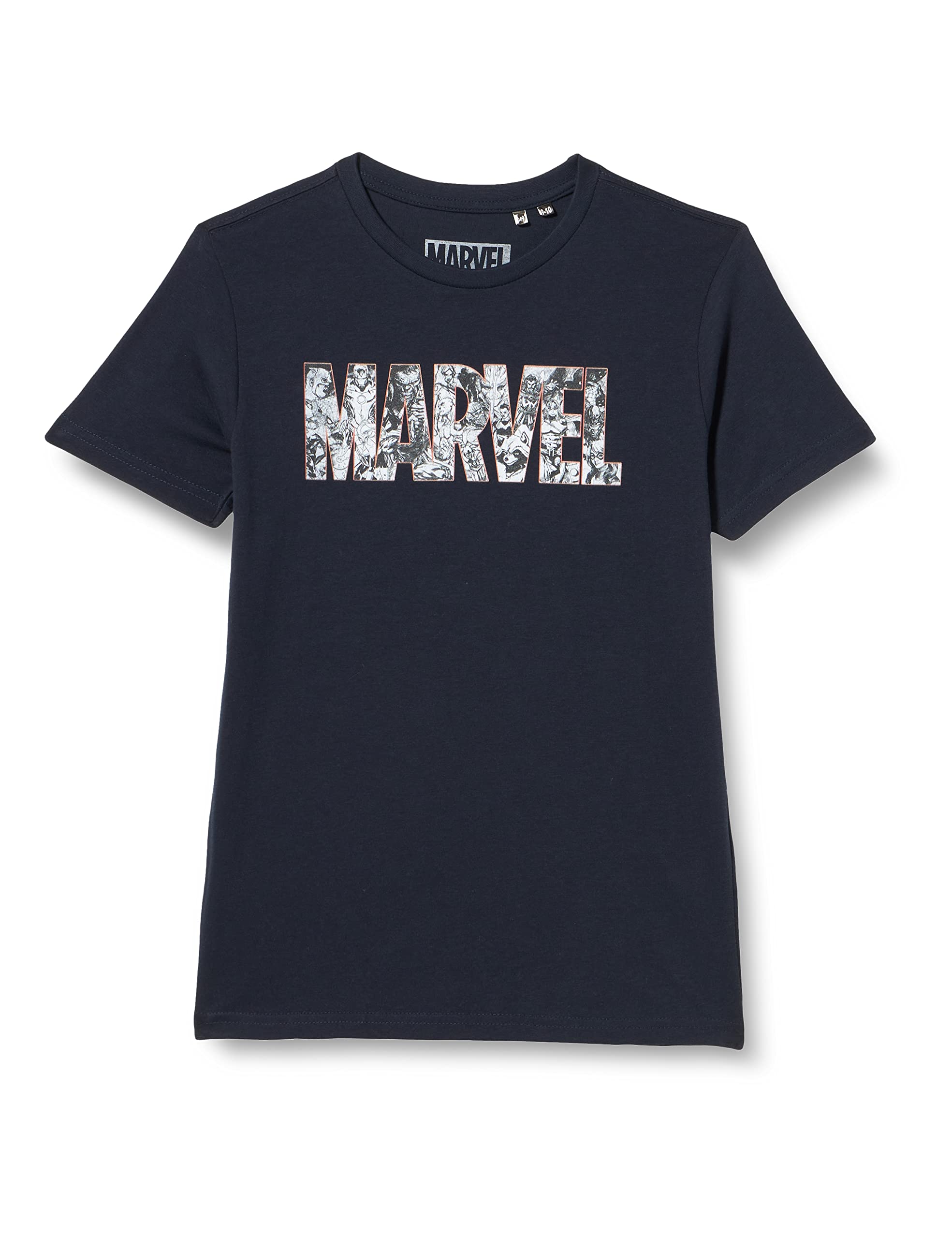 marvel-t-shirt-gar-on-8-ans-noir-super-h-ros image 1