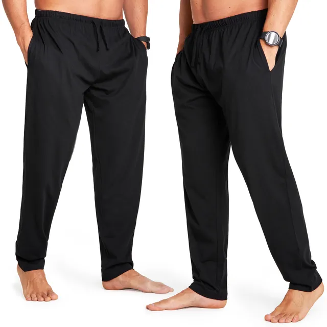 citycomfort-bas-pyjama-homme-coton-poches-lot-2-noir-m-4xl image 1