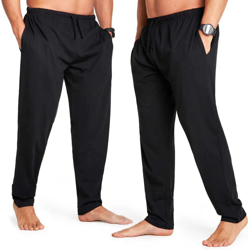 citycomfort-bas-pyjama-homme-coton-poches-lot-2-noir-m-4xl image 1