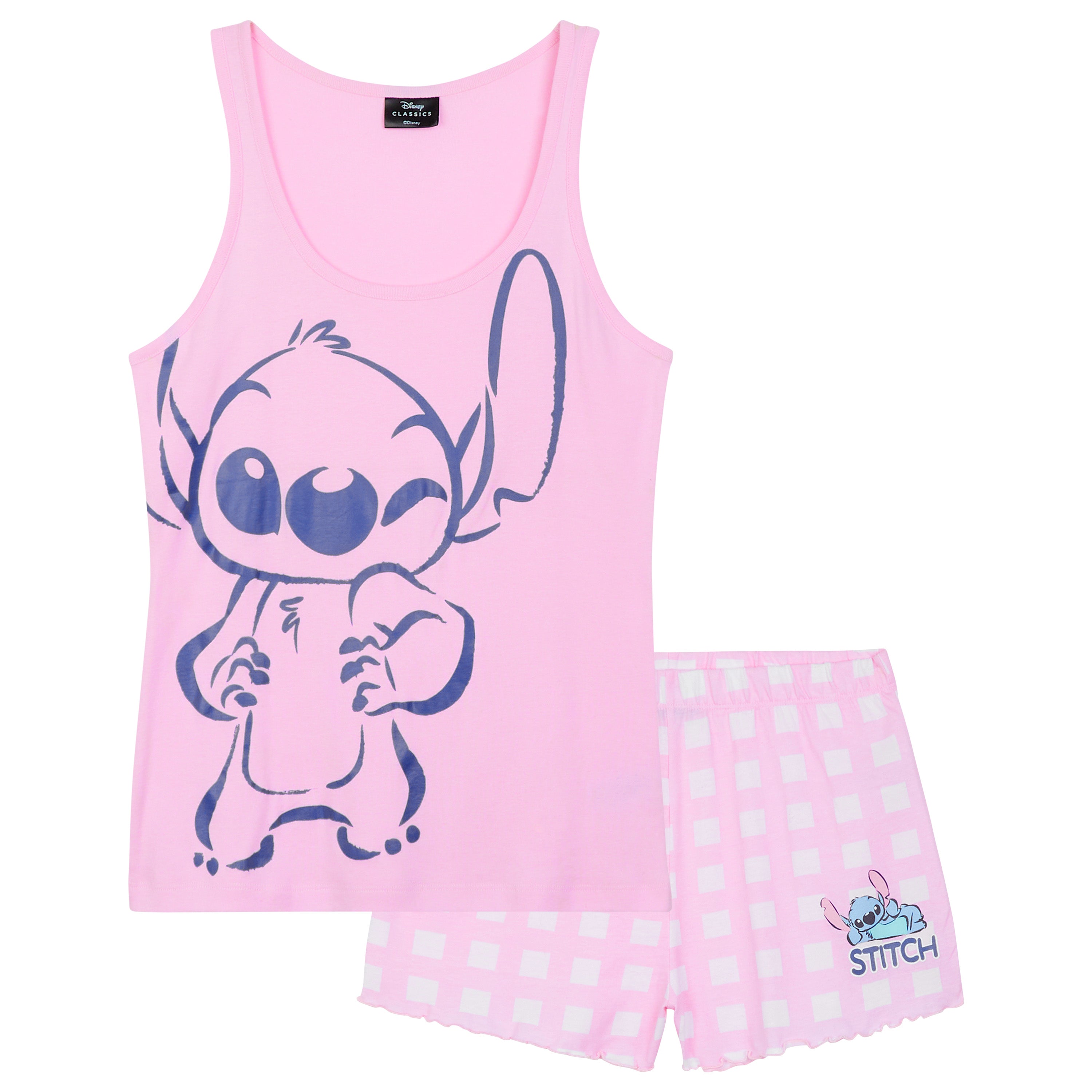 get-trend-stitch-pyjama-short-femme-2-pi-ces-coton image 1