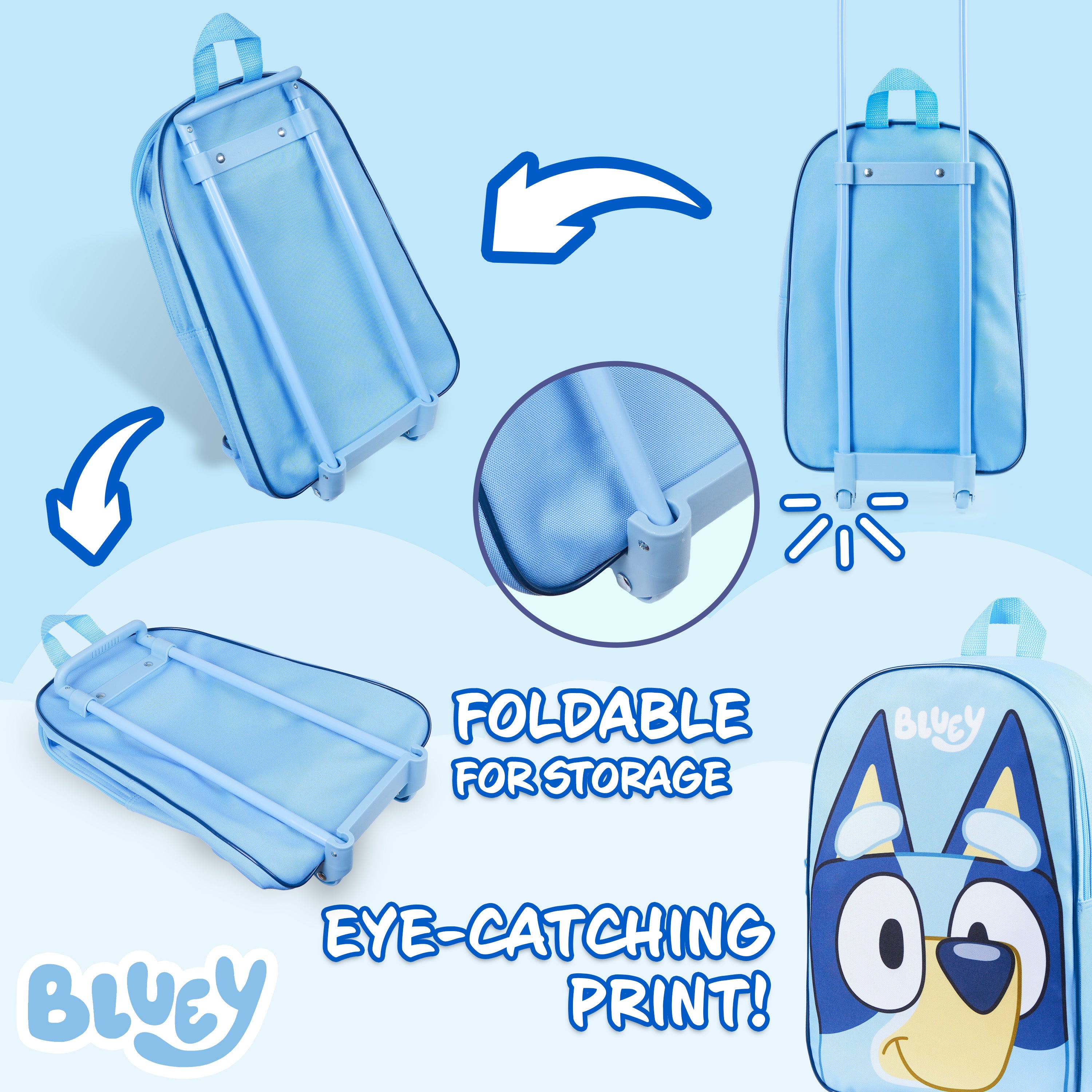 bluey-valise-enfant-roulettes-trolley-pliable-39-cm image 6