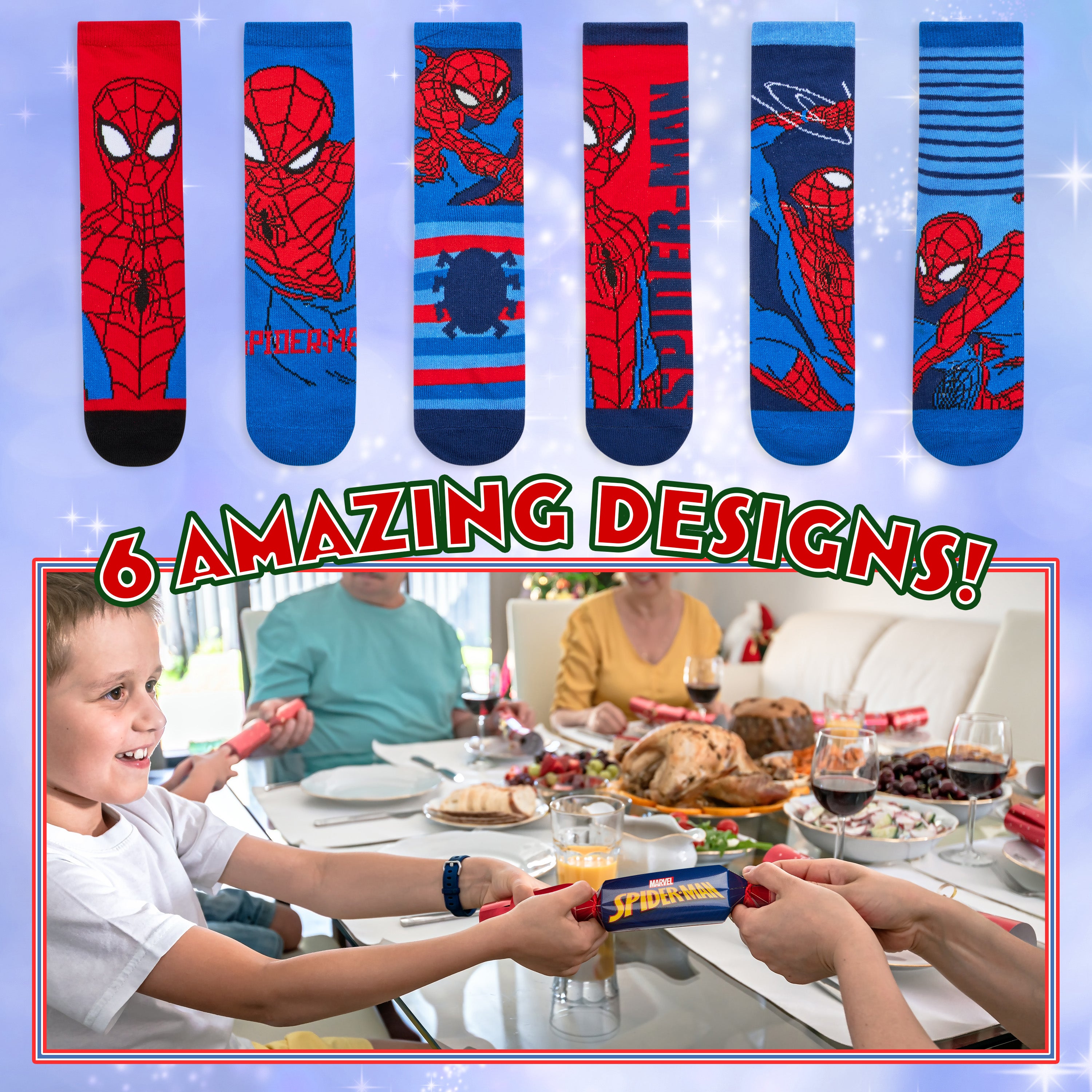 marvel-spiderman-crackers-no-l-lot-6-avec-chaussettes-enfant image 3