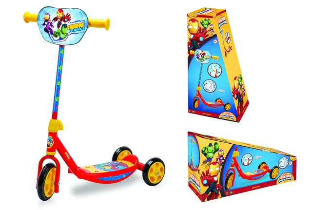 smoby-patinette-3-roues-iron-man-m-tal-r-glable-3-ans image 1