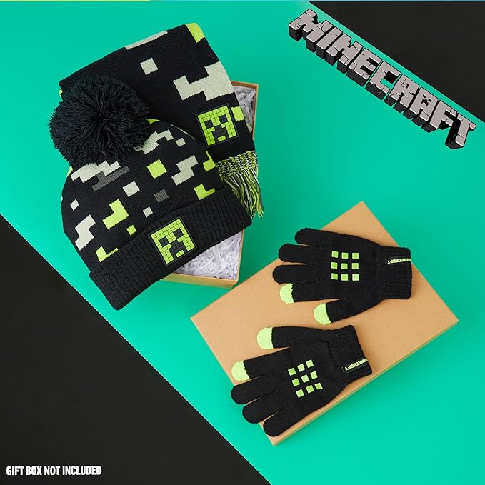 get-trend-minecraft-bonnet-charpe-gants-gar-on-3-pi-ces-jnr image 2