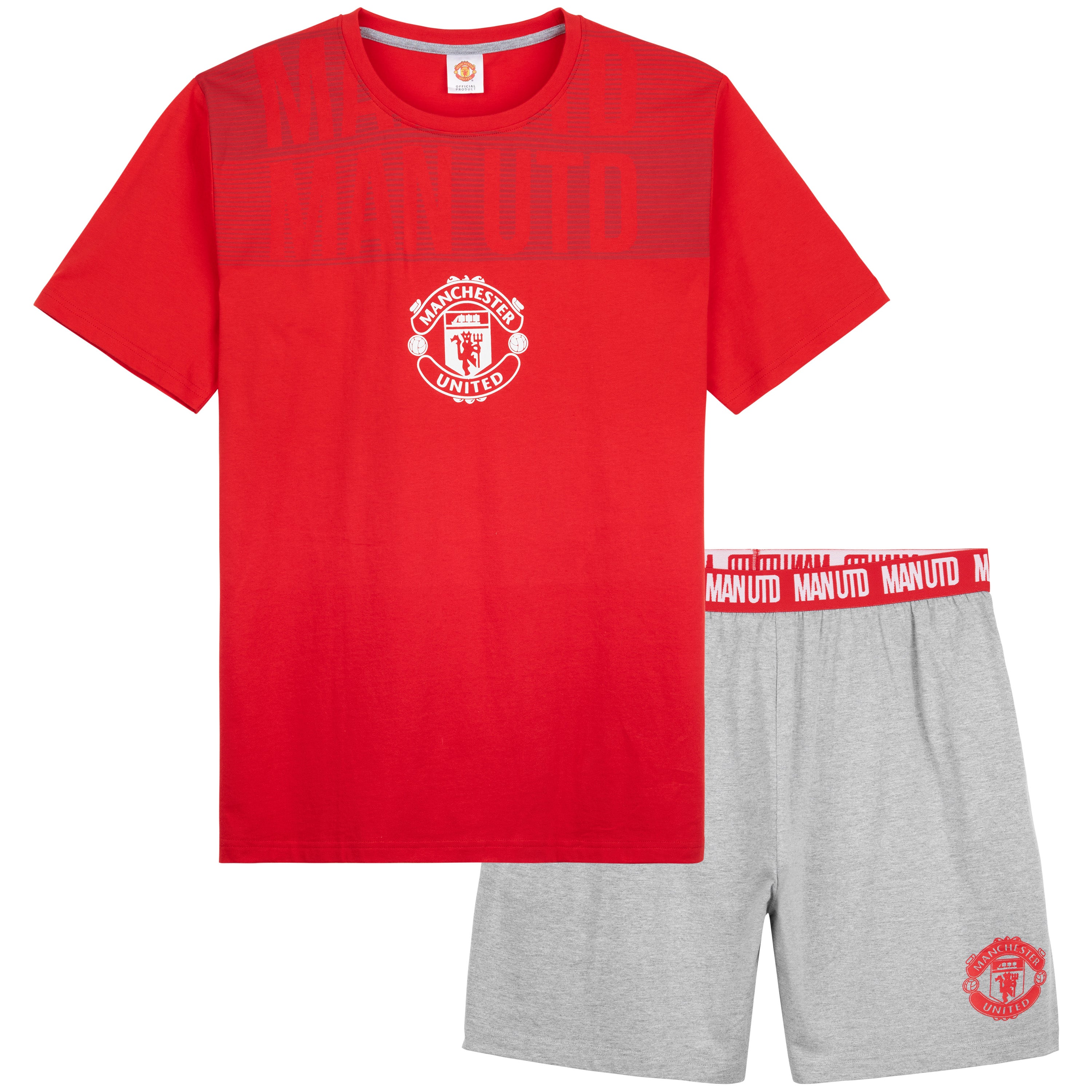 manchester-united-pyjama-homme-court-coton-2-pi-ces image 1