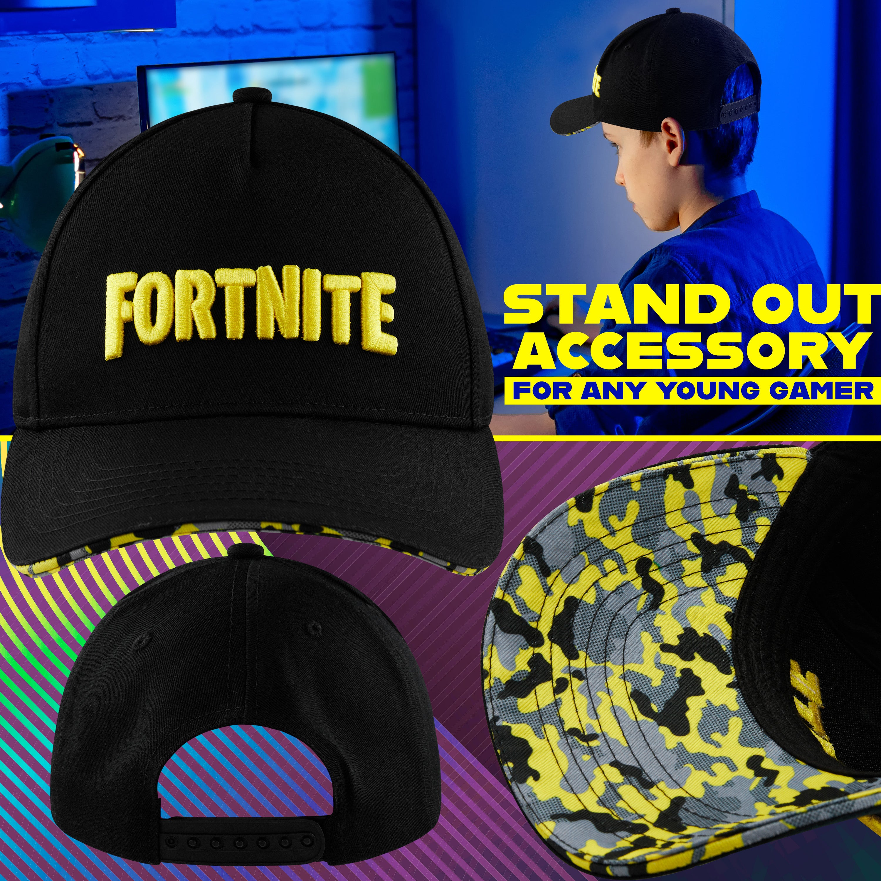 fortnite-casquette-enfant-baseball-r-glable-l-g-re image 3