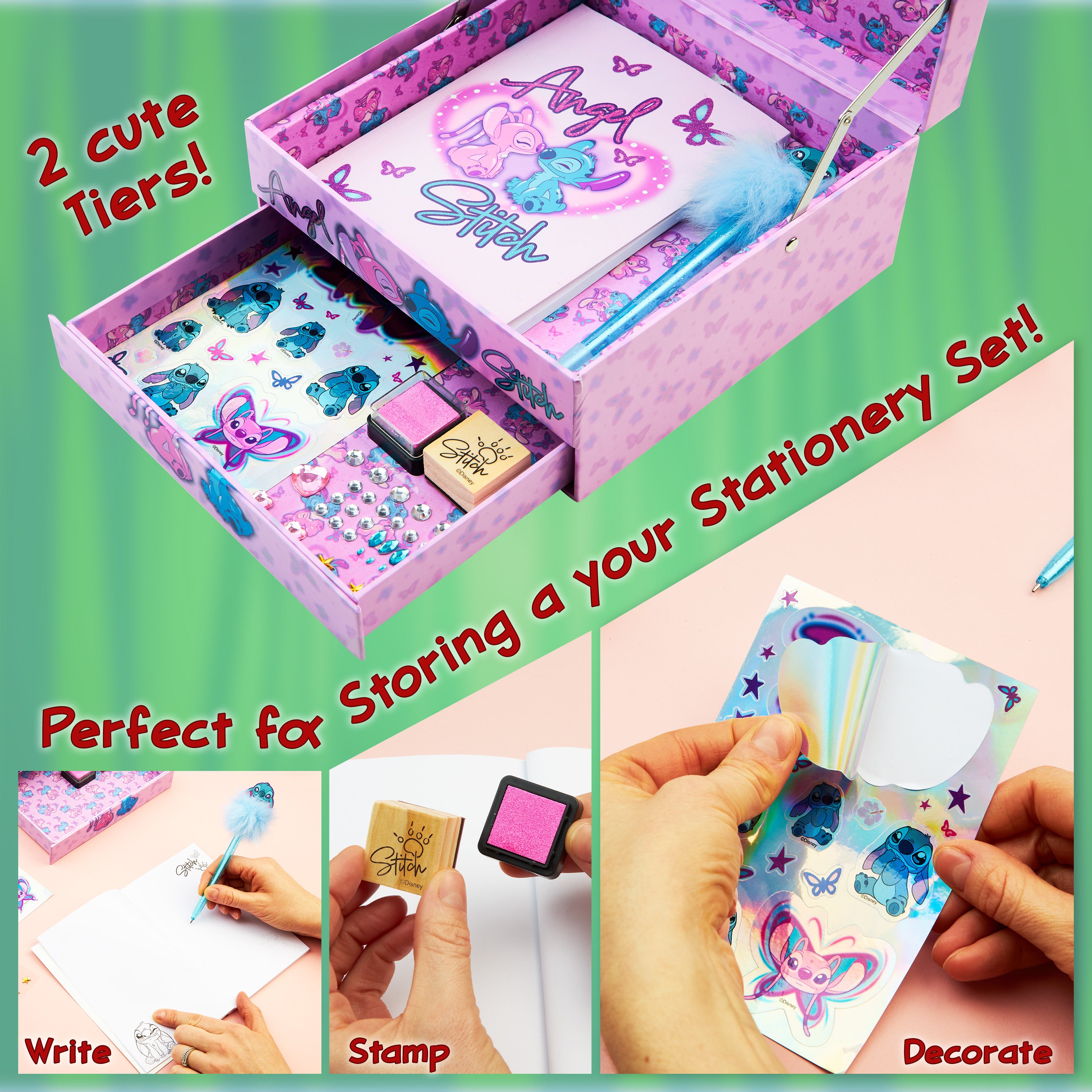 disney-stitch-kit-cr-atif-scrapbook-rose-carnet-stickers image 3
