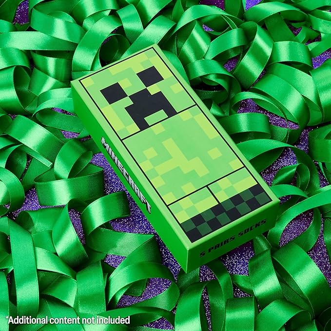minecraft-chaussettes-gar-on-mi-mollet-lot-multipack image 6