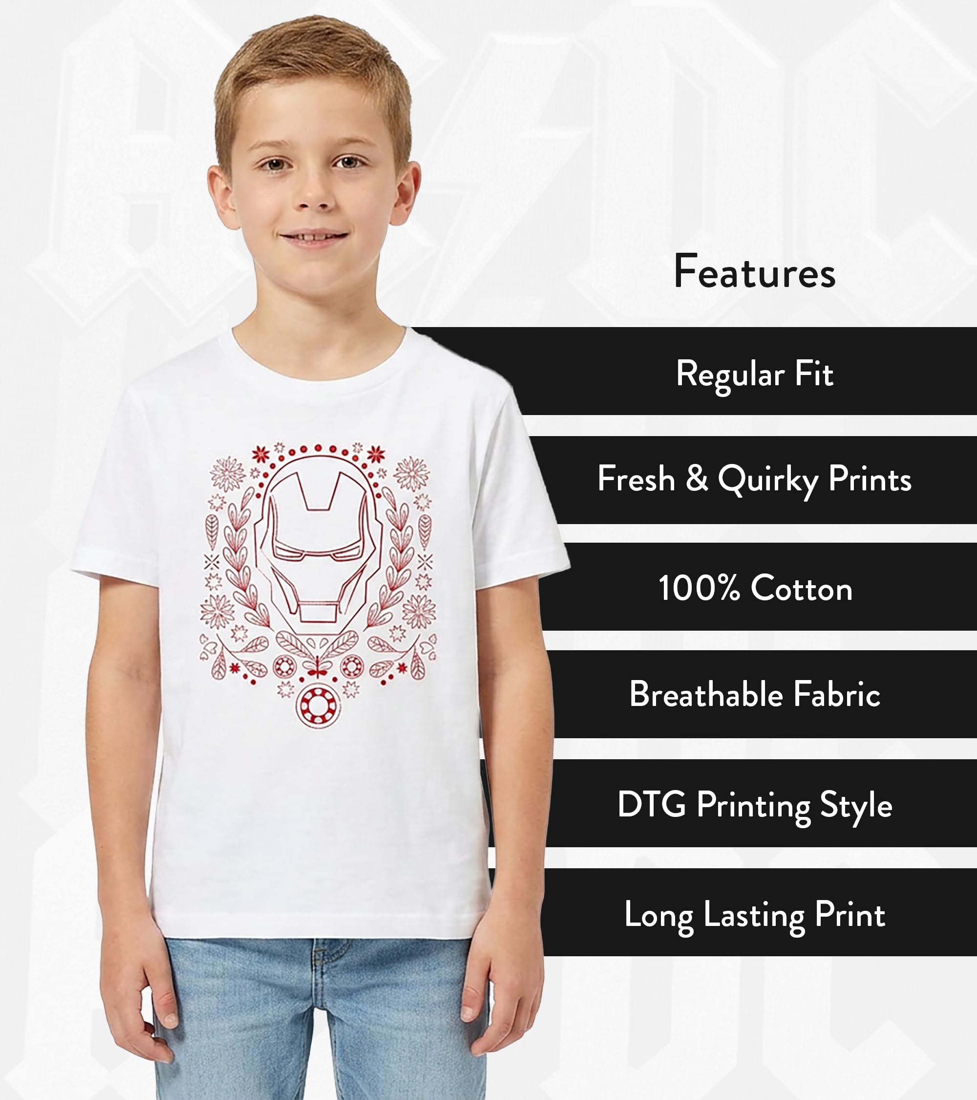 marvel-bomarcots184-t-shirt-gar-on-blanc-6-ans-coton image 3