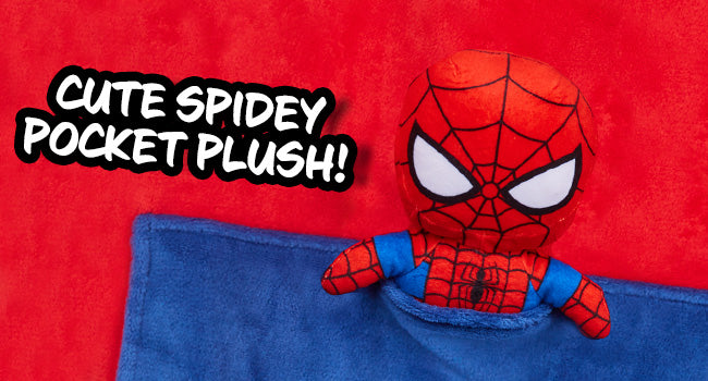 marvel-spiderman-sweat-plaid-enfant-polaire-rouge-peluche image 3