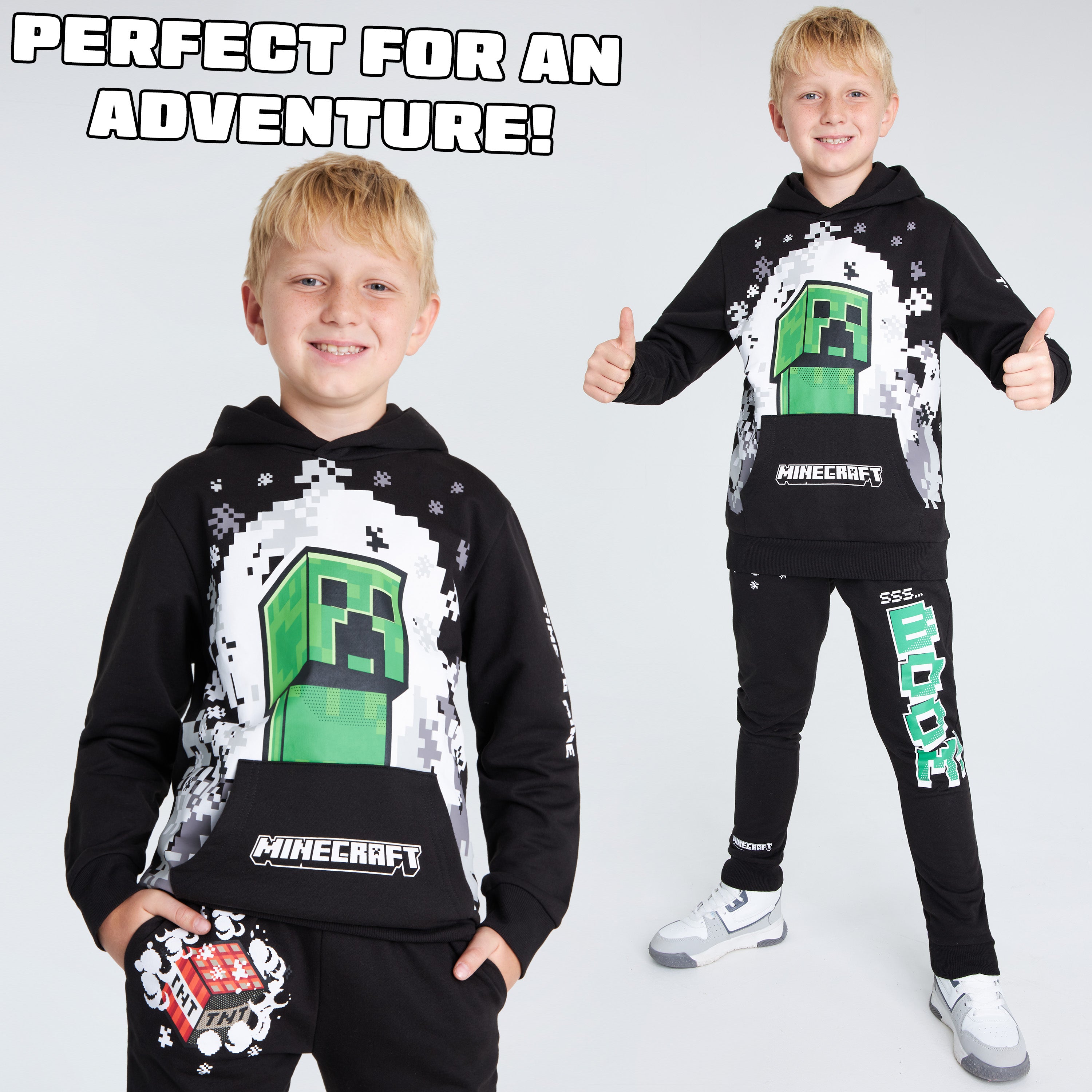 minecraft-surv-tement-gar-on-hoodie-jogging-9-10-ans image 5