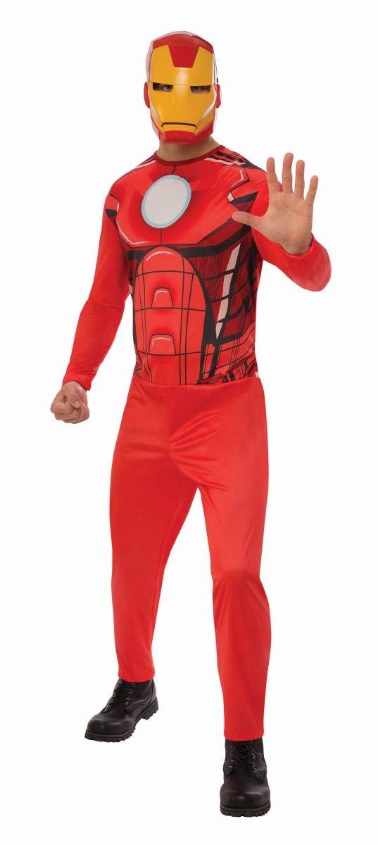 marvel-iron-man-costume-adulte-xl-rouge-avec-masque image 1
