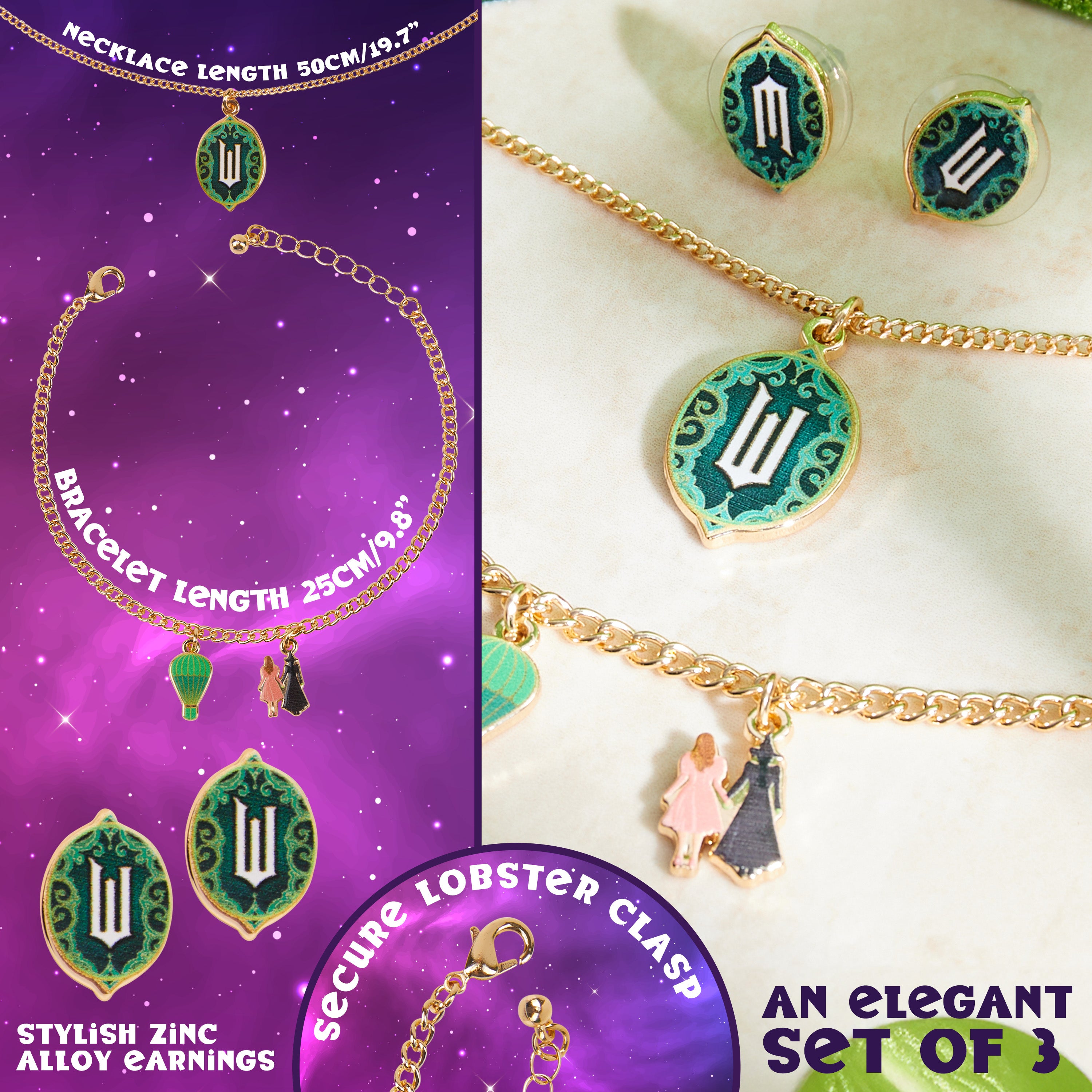 wicked-parure-bijoux-fille-dor-e-3-pi-ces-collier image 6