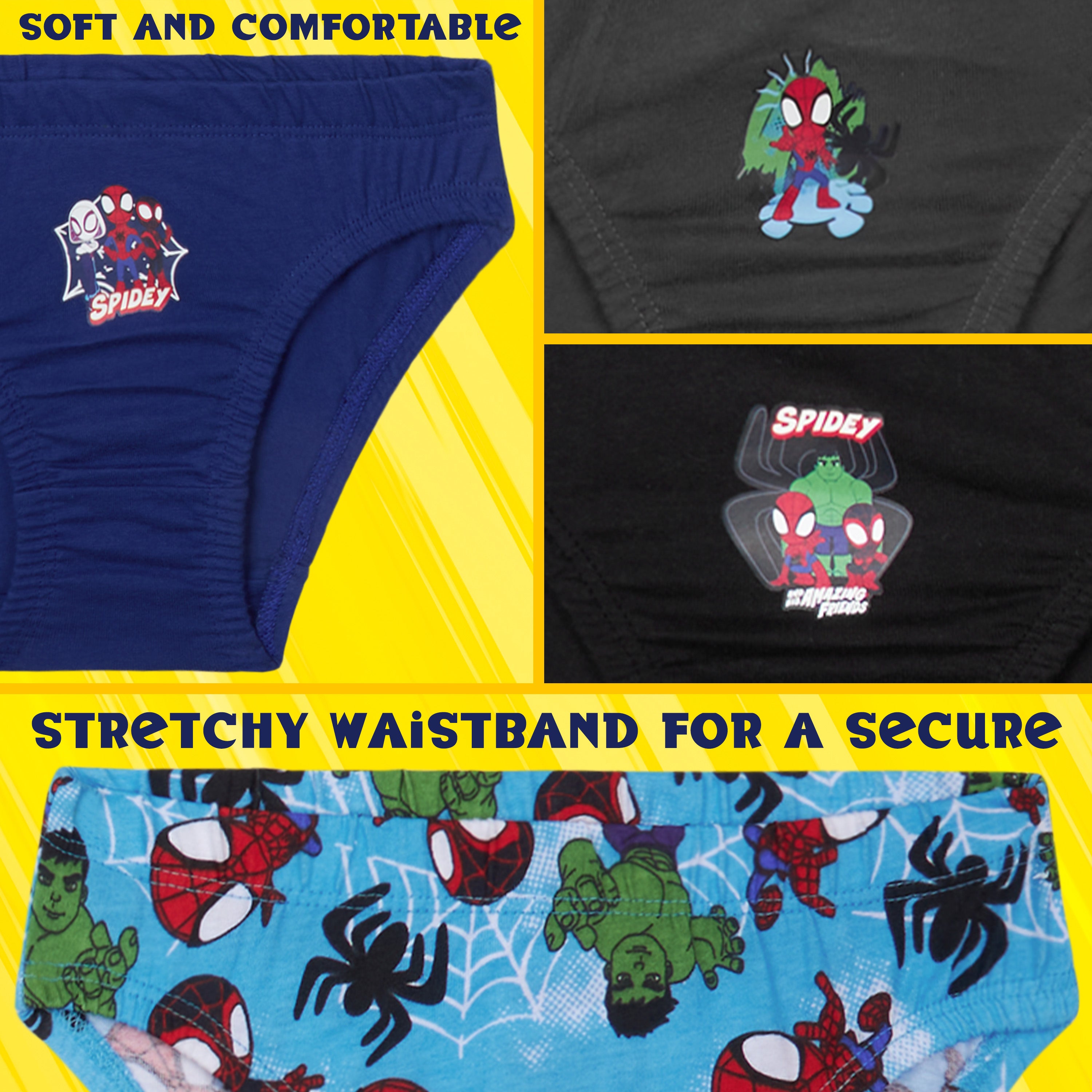 marvel-spiderman-slips-gar-on-lot-de-5-avengers-4-5-ans image 4