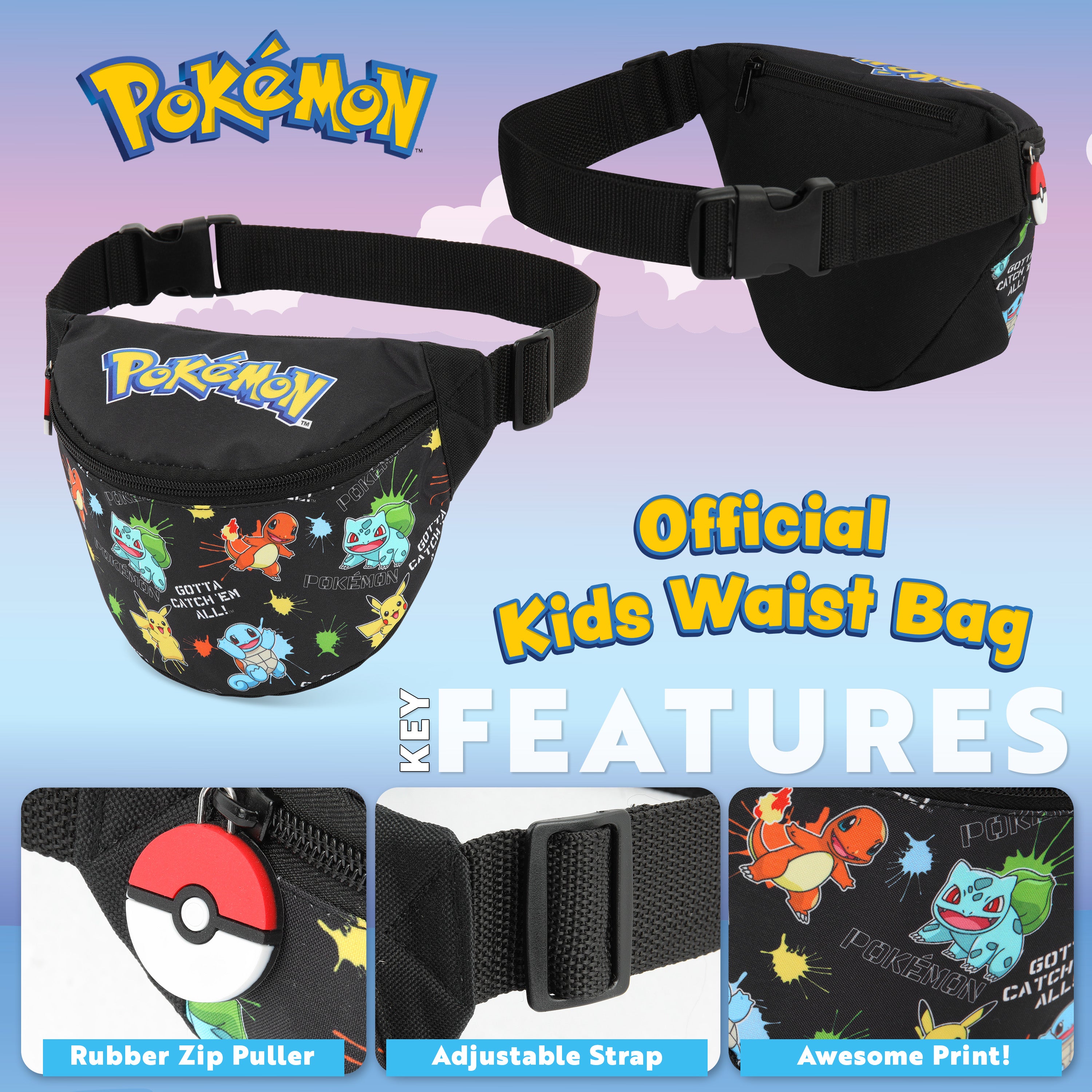 get-trend-pokemon-sac-banane-enfant-pikachu-r-glable image 3