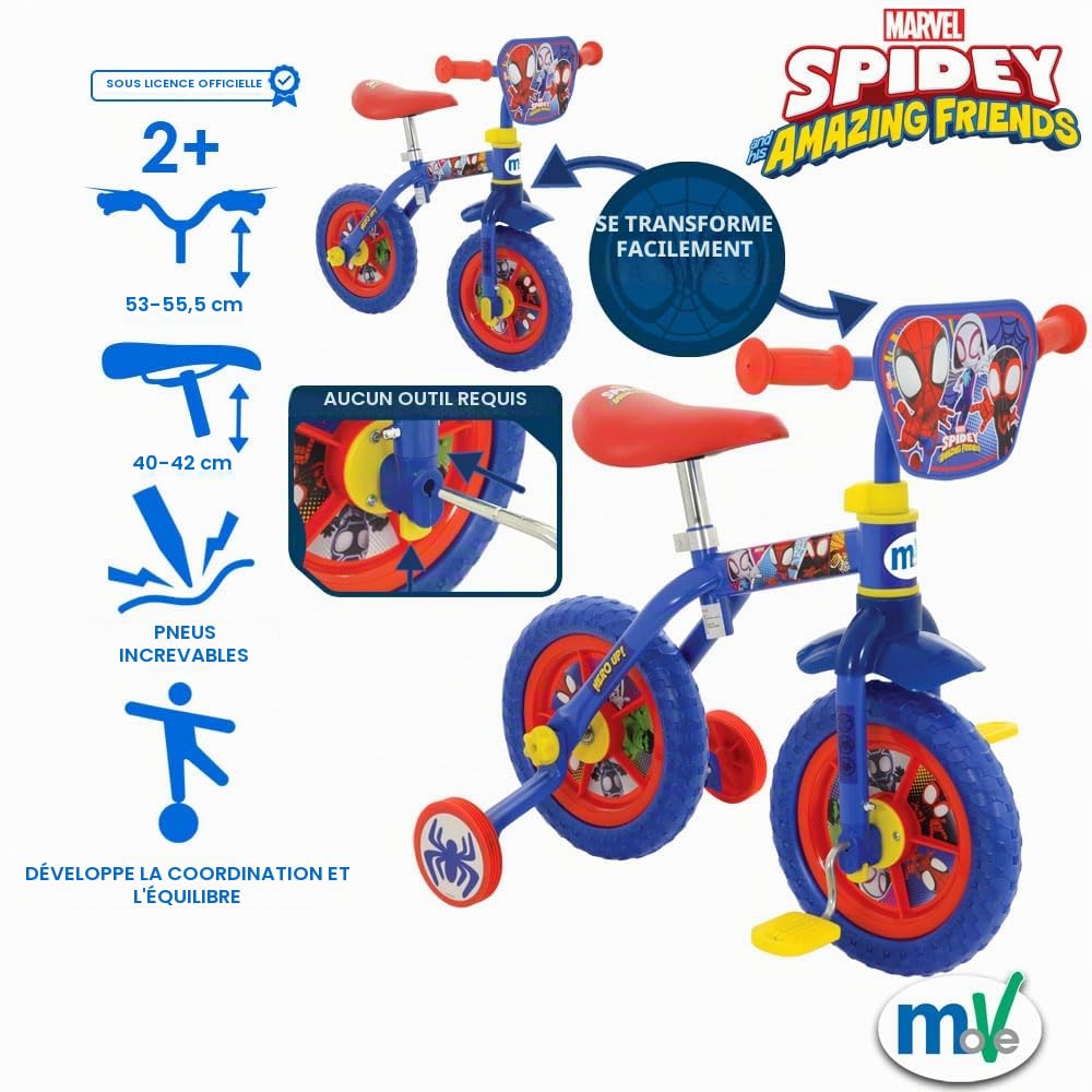 marvel-spidey-v-lo-quilibre-2-en-1-10-pouces-multicolore image 3