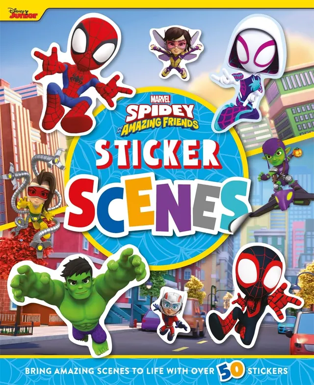 marvel-spidey-amazing-friends-livre-stickers-sc-nes-h-ro-ques image 1
