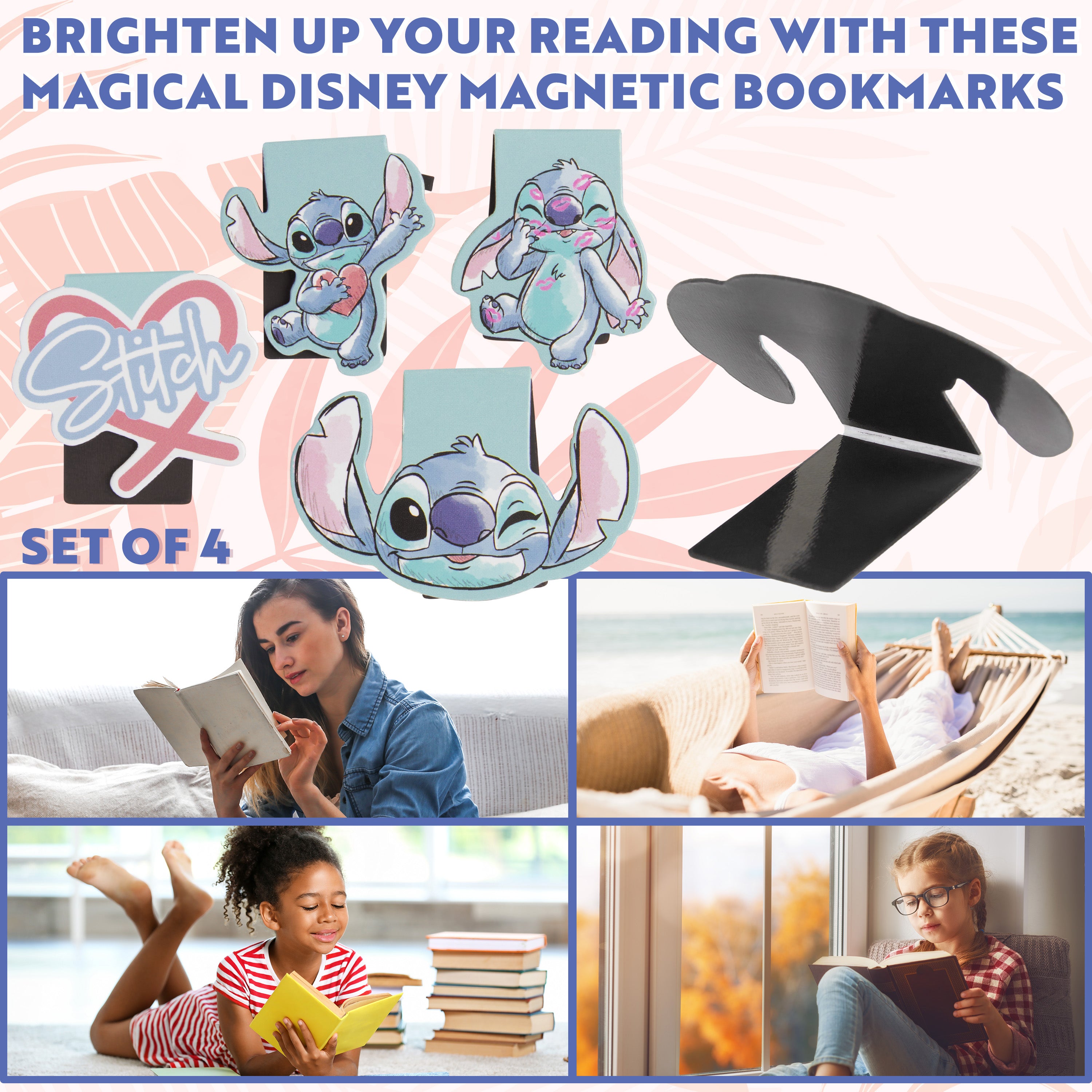 disney-stitch-marque-page-magn-tique-lot-de-4-bleu image 4