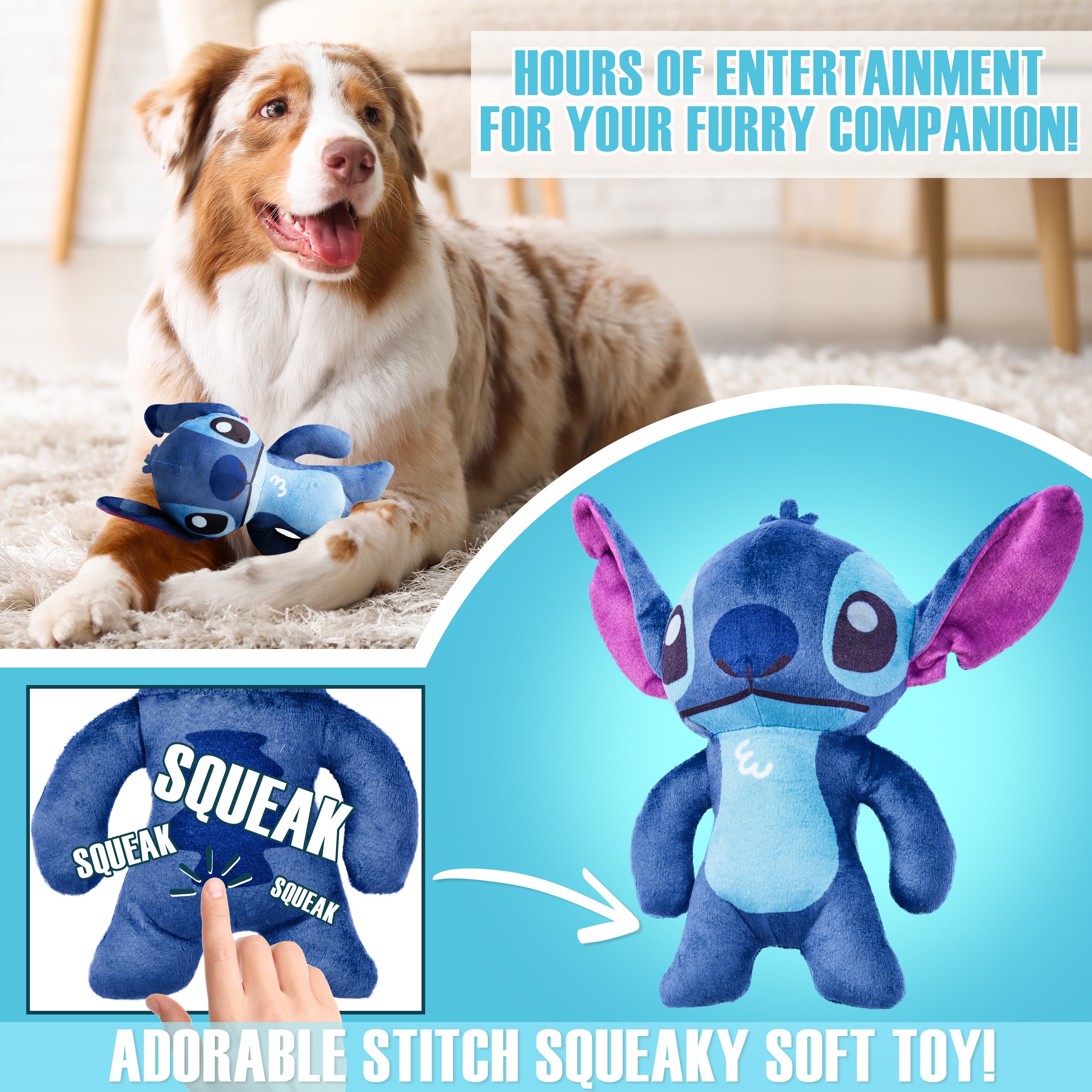disney-stitch-set-gamelle-jouet-couineur-chien image 4