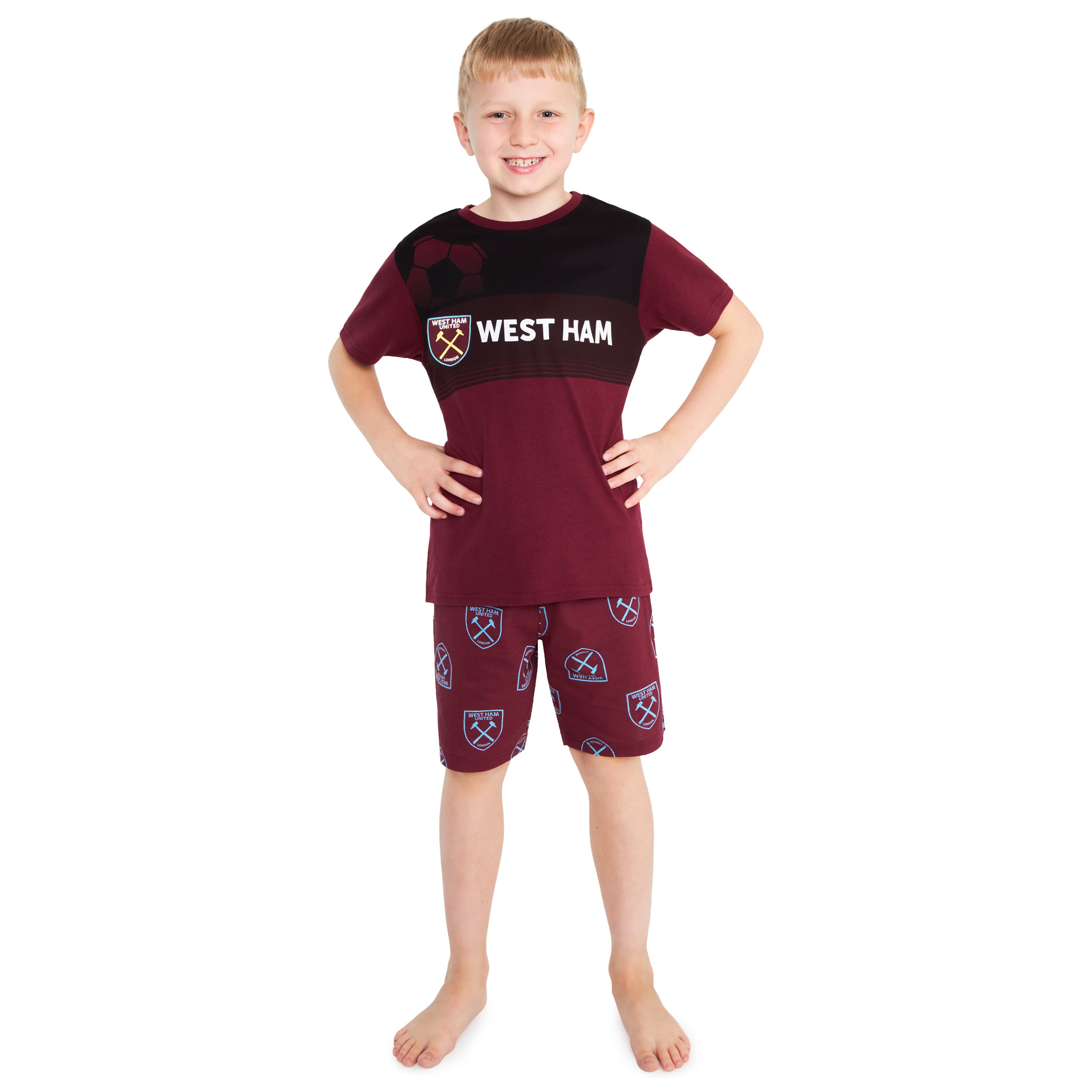get-trend-boys-pyjama-football-west-ham-gar-on-court-11-12-ans image 1
