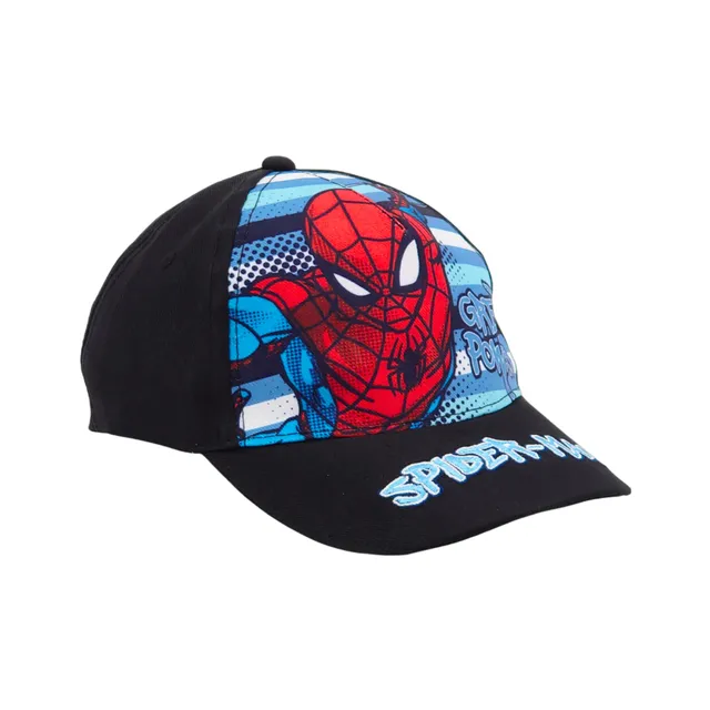 marvel-spiderman-casquette-gar-on-noire-r-glable image 1